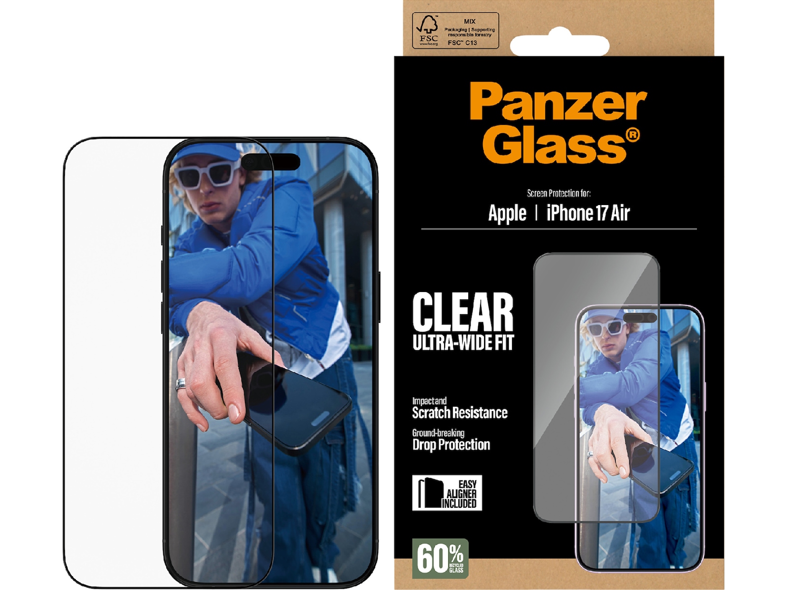 PanzerGlass iPhone Air Skärmskydd Skärmskydd mobiltelefon