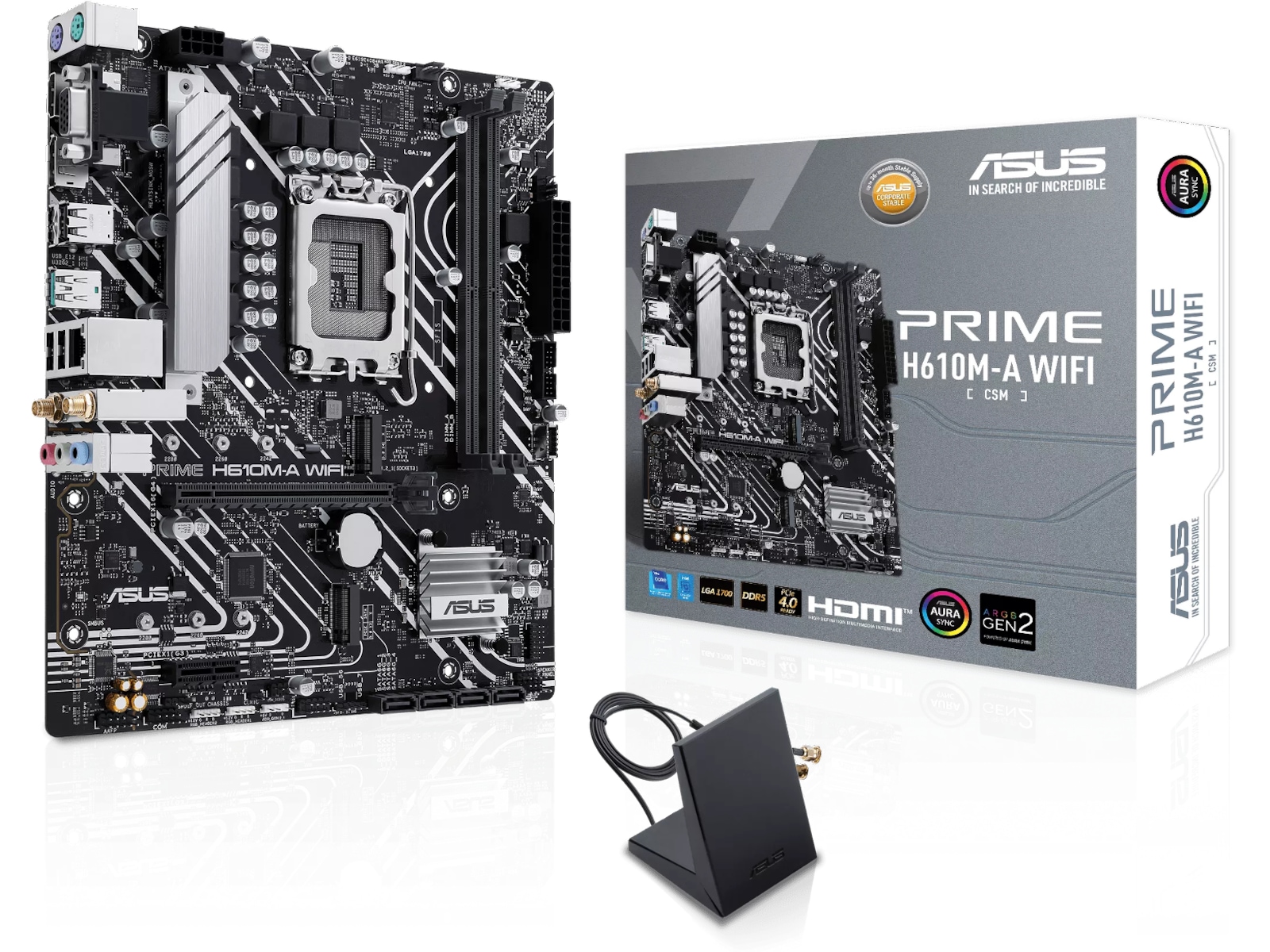 ASUS PRIME H610M-A WIFI Moderkort Intel Socket