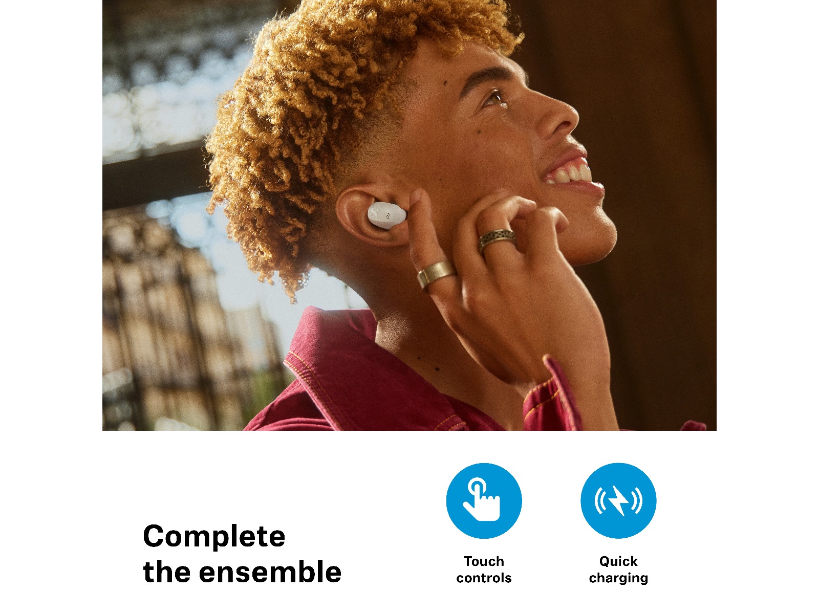 Sennheiser Accentum True Wireless trådlösa hörlurar, In-ear (vit) In-ear hörlurar