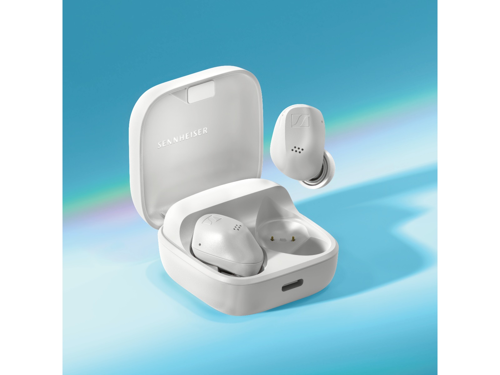 Sennheiser Accentum True Wireless trådlösa hörlurar, In-ear (vit) In-ear hörlurar