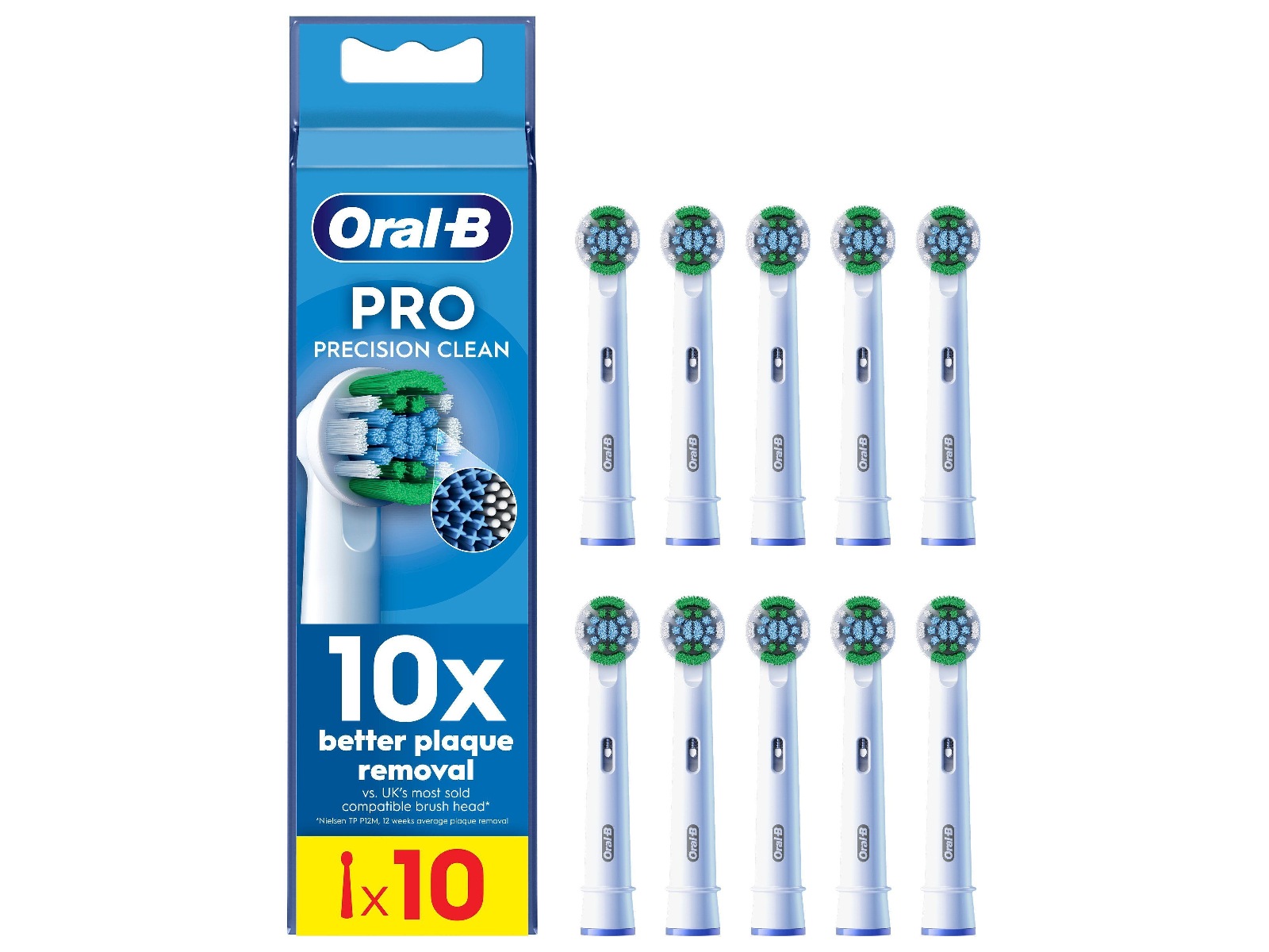 Oral-B Pro Precision Clean tandborsthuvuden (10 st) Tandborsthuvud