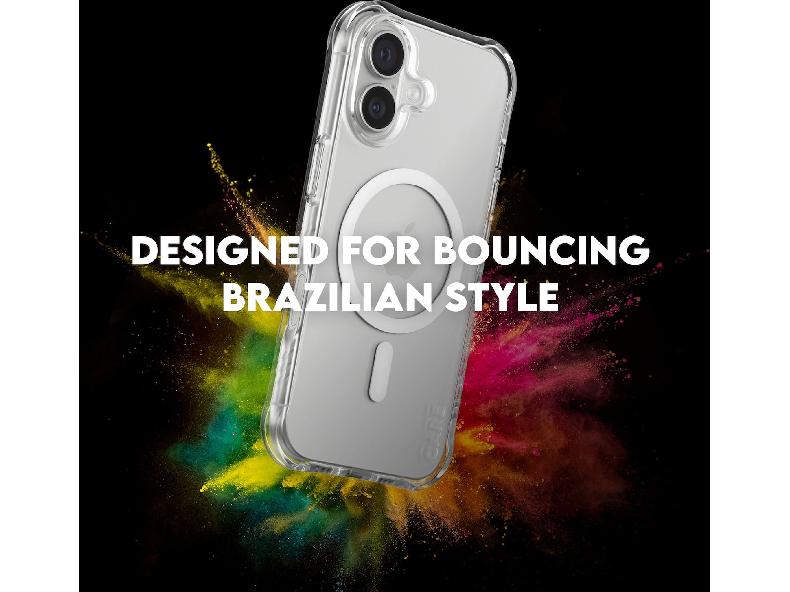 PanzerGlass CARE iPhone 17 Samba Hardcase (transparent/vit) Mobilskal