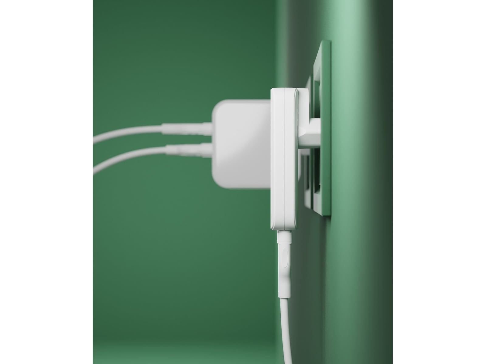 dbramante1928 re-charge Pro EU/US Slim Väggladdare (vit) Mobilladdare