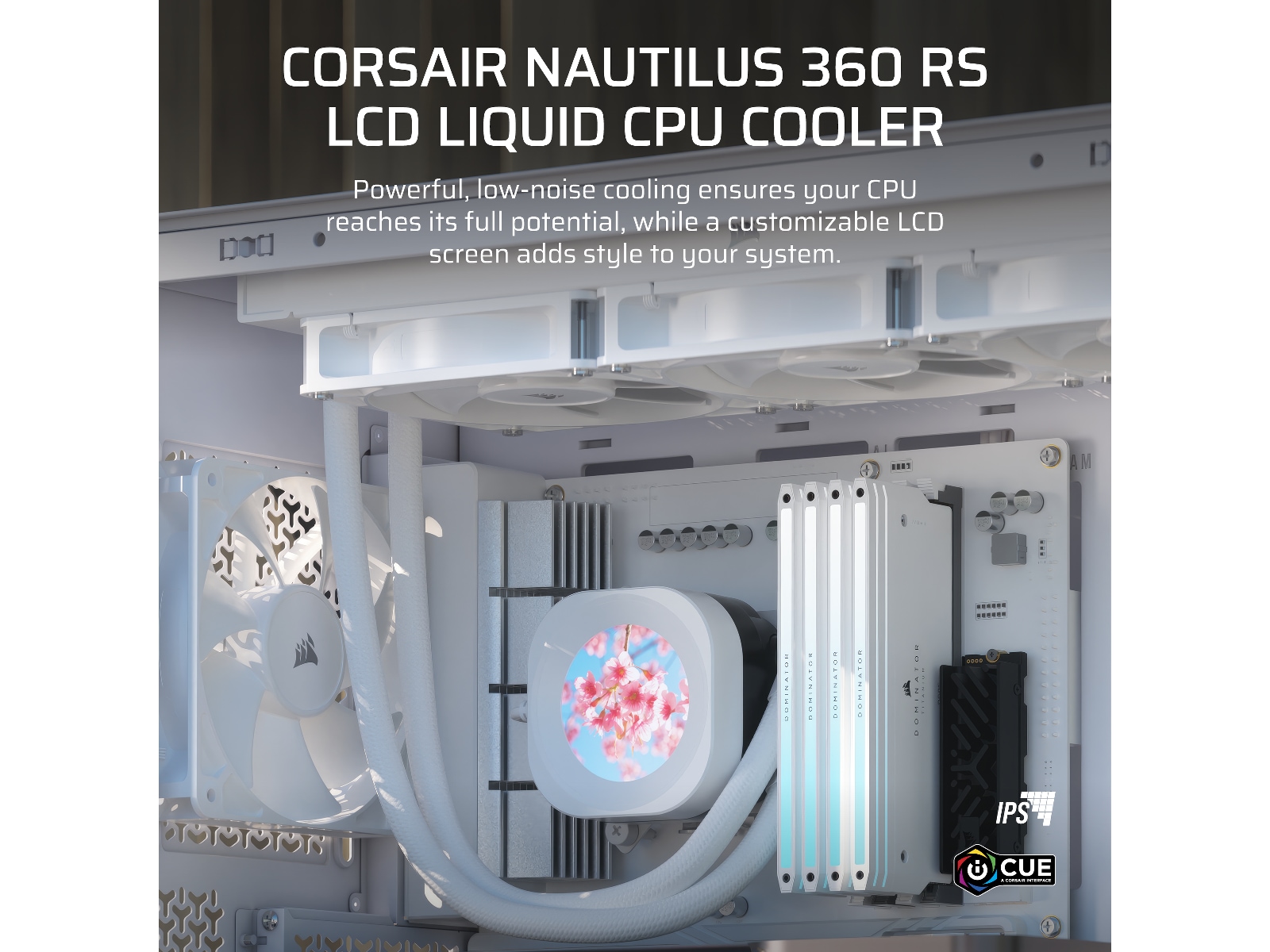 Corsair Nautilus 360 RS LCD Kylare (vit) CPU - Vattenkylning