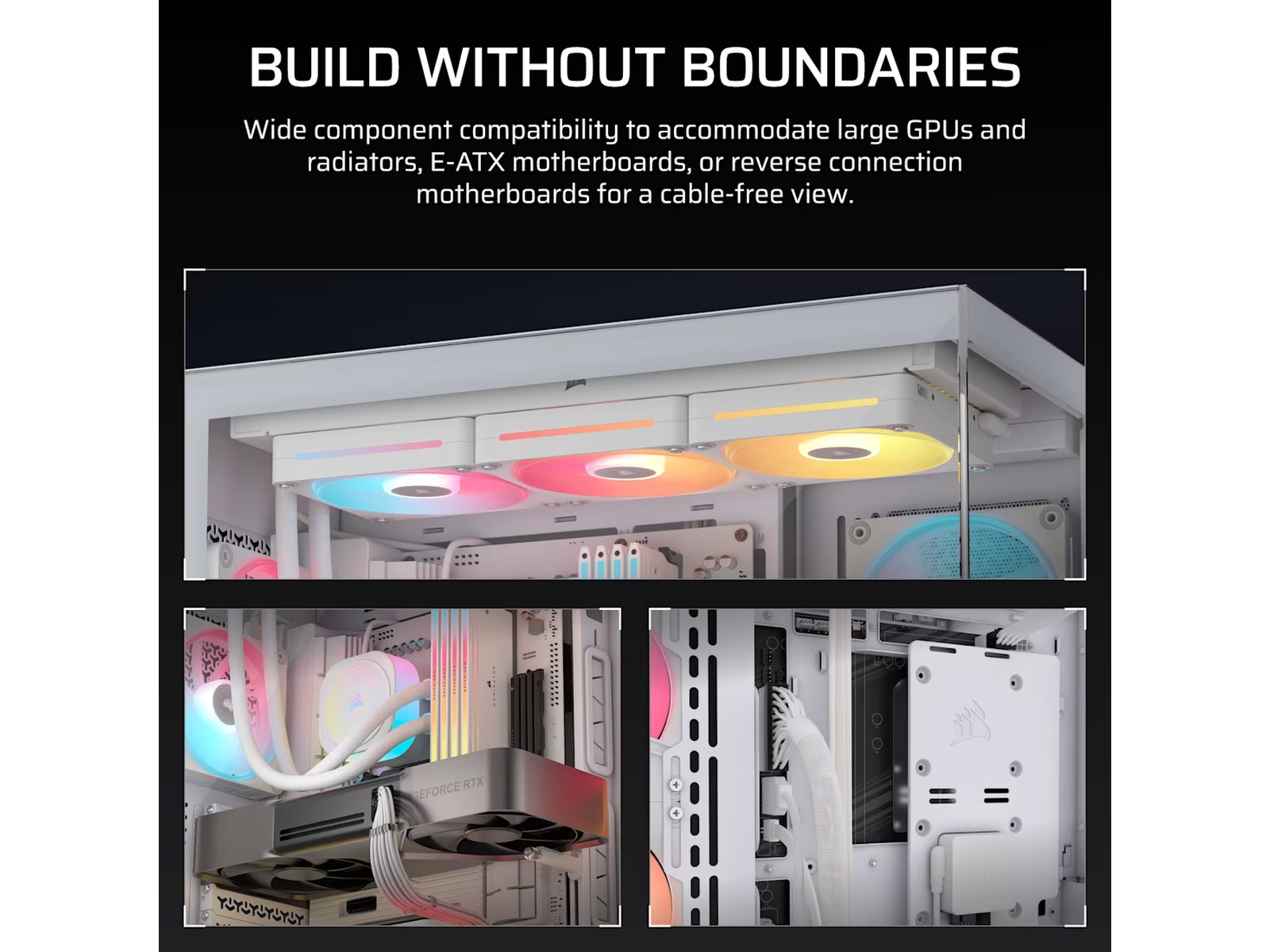 Corsair 3500X LXR LINK Mid Tower (vit) Midi tower
