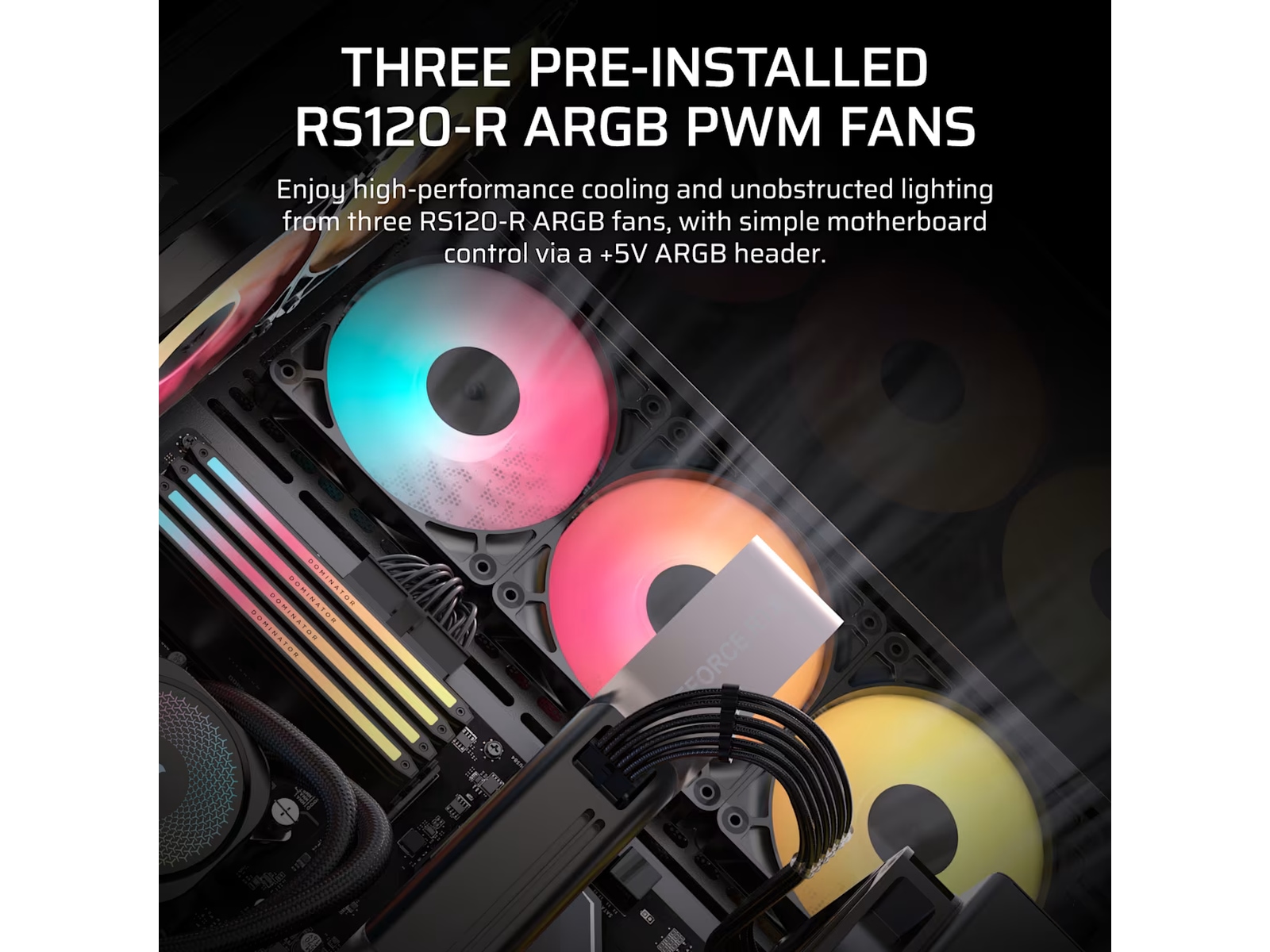 Corsair 3500X RSR ARGB Mid Tower (svart) Midi tower