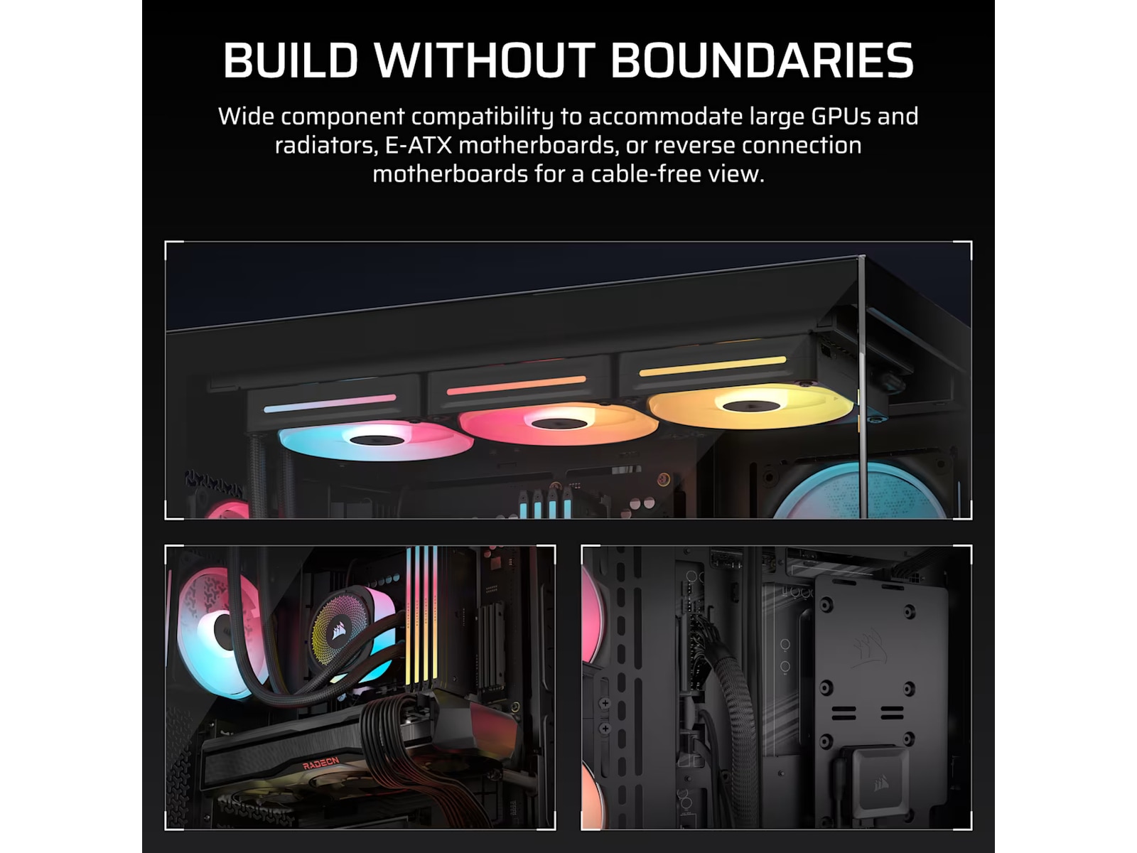 Corsair 3500X LXR LINK Mid Tower (svart) Midi tower