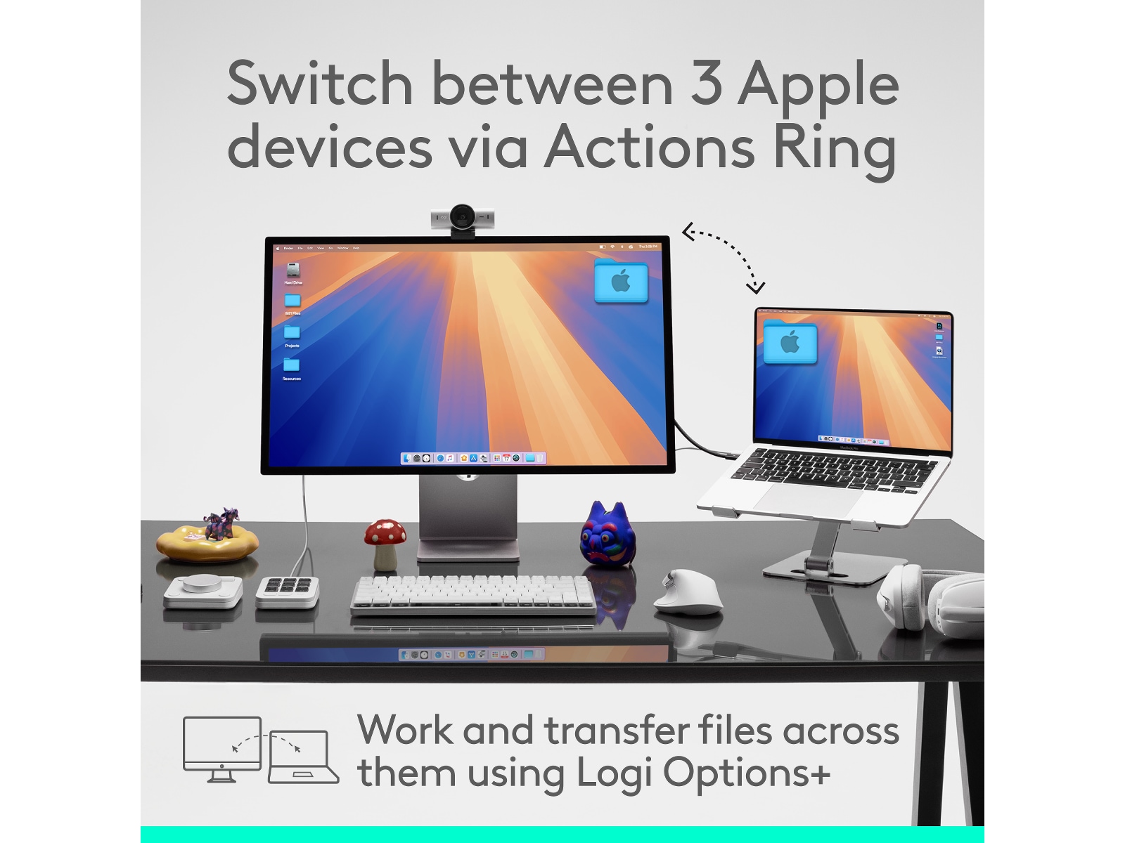 Logitech MX Master 4 for Mac Trådlös Ergonomisk Mus (Space Black) Mus