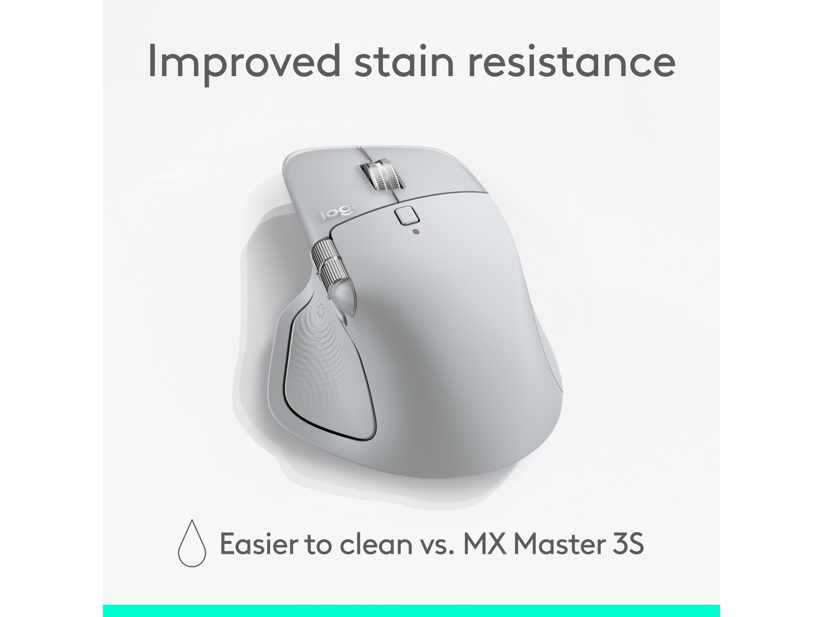 Logitech MX Master 4 Trådlös Ergonomisk Mus (ljusgrå) Mus