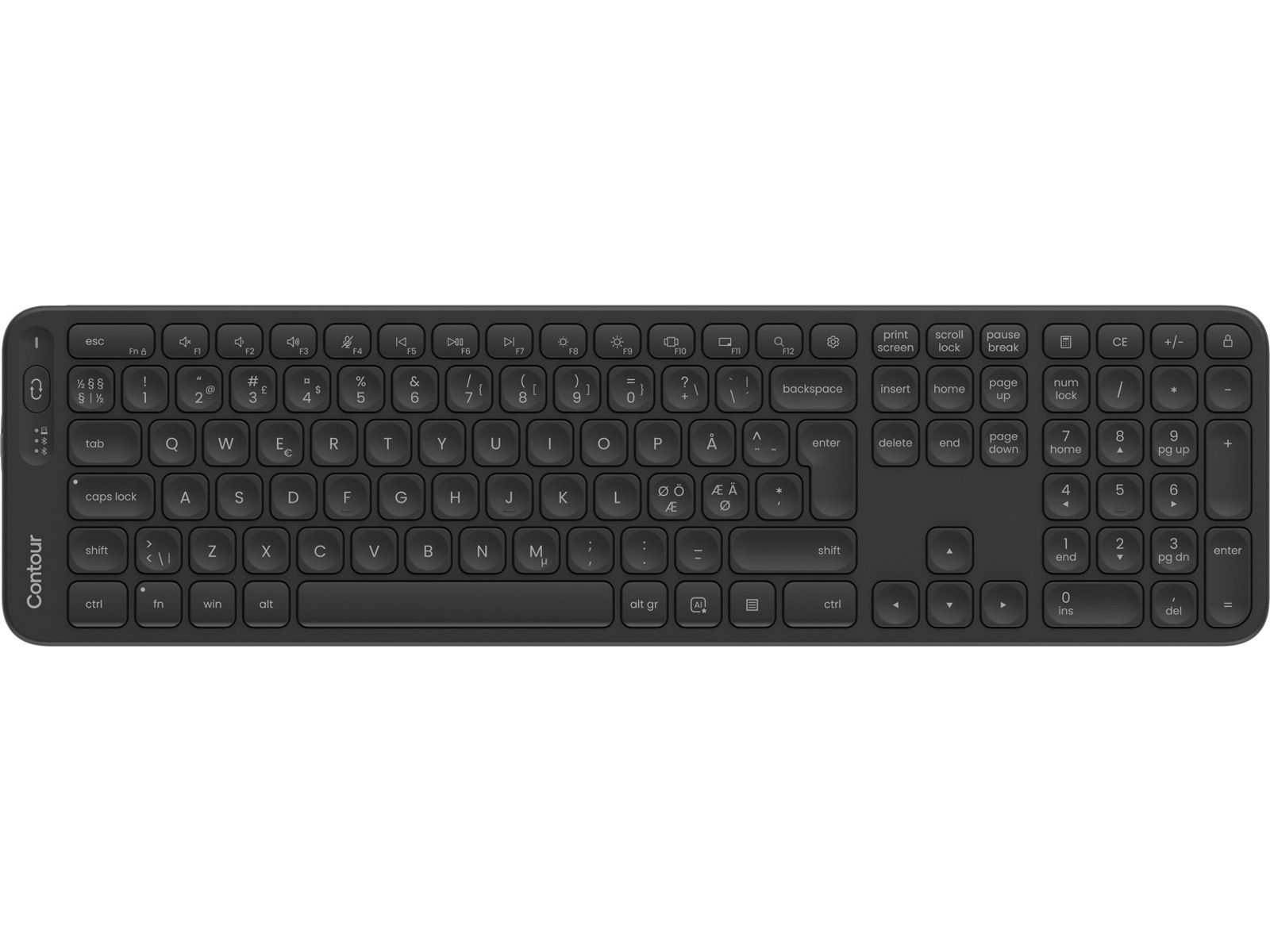 Contour Balance Full-Size Trådlöst Tangentbord Ergonomi