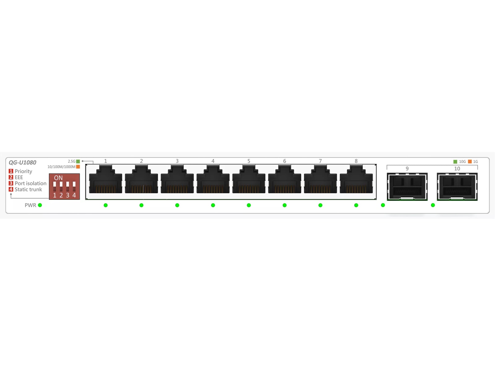 ASUS QG-U1080 switch Switchar