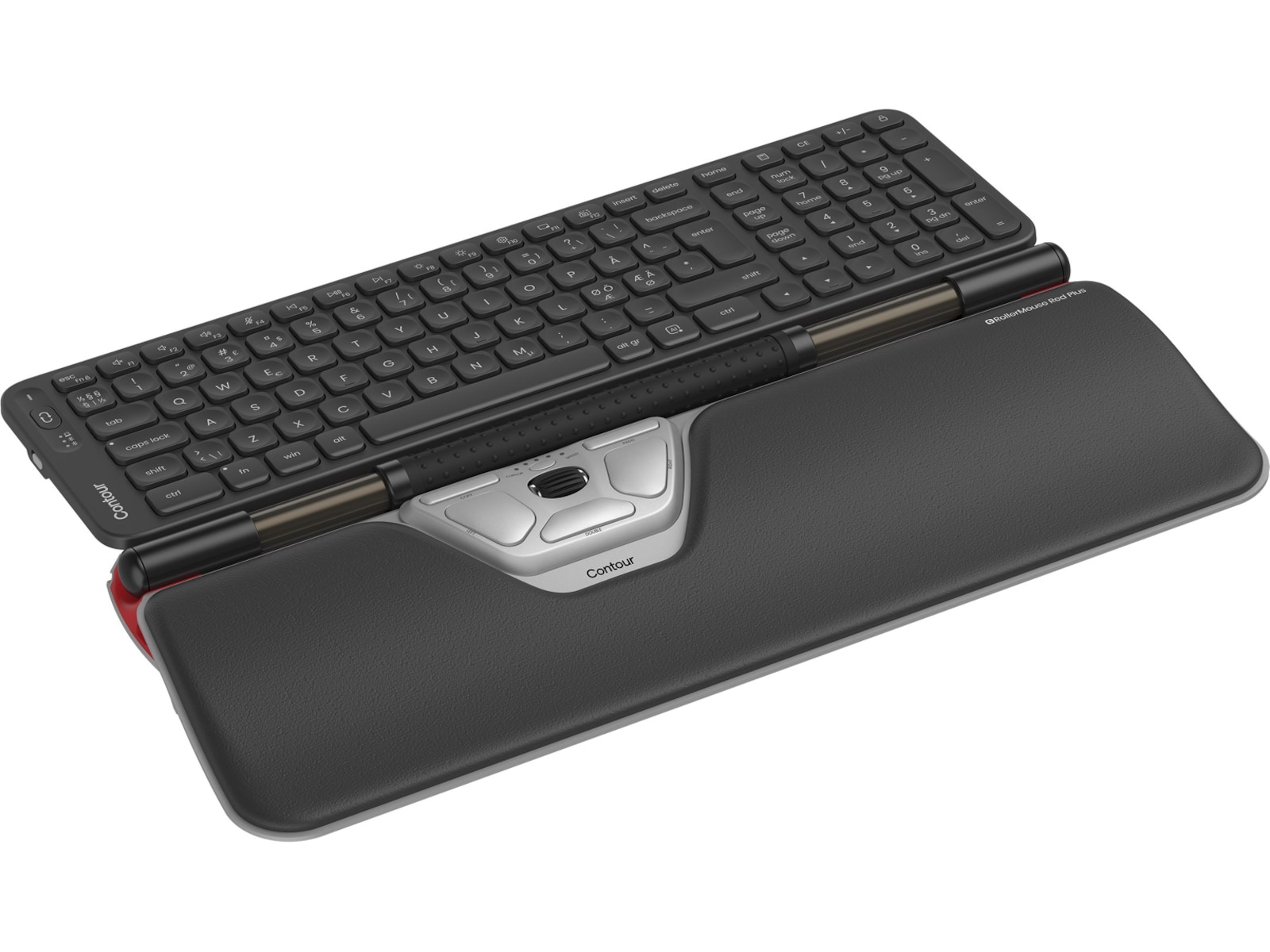 Contour Balance Mid-Size Rollermouse Red Combo Trådlös Ergonomi