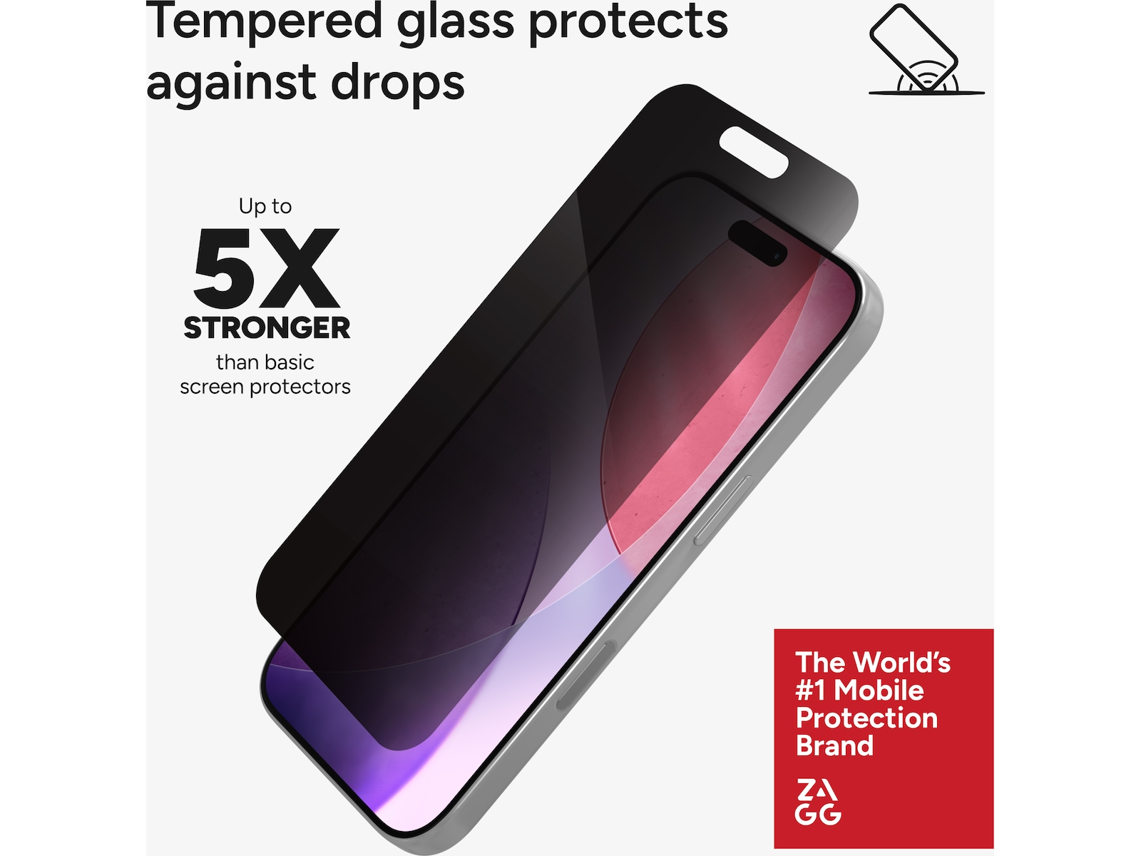 InvisibleShield Glass Elite  iPhone 17 Pro Privacy Skärmskydd Skärmskydd mobiltelefon