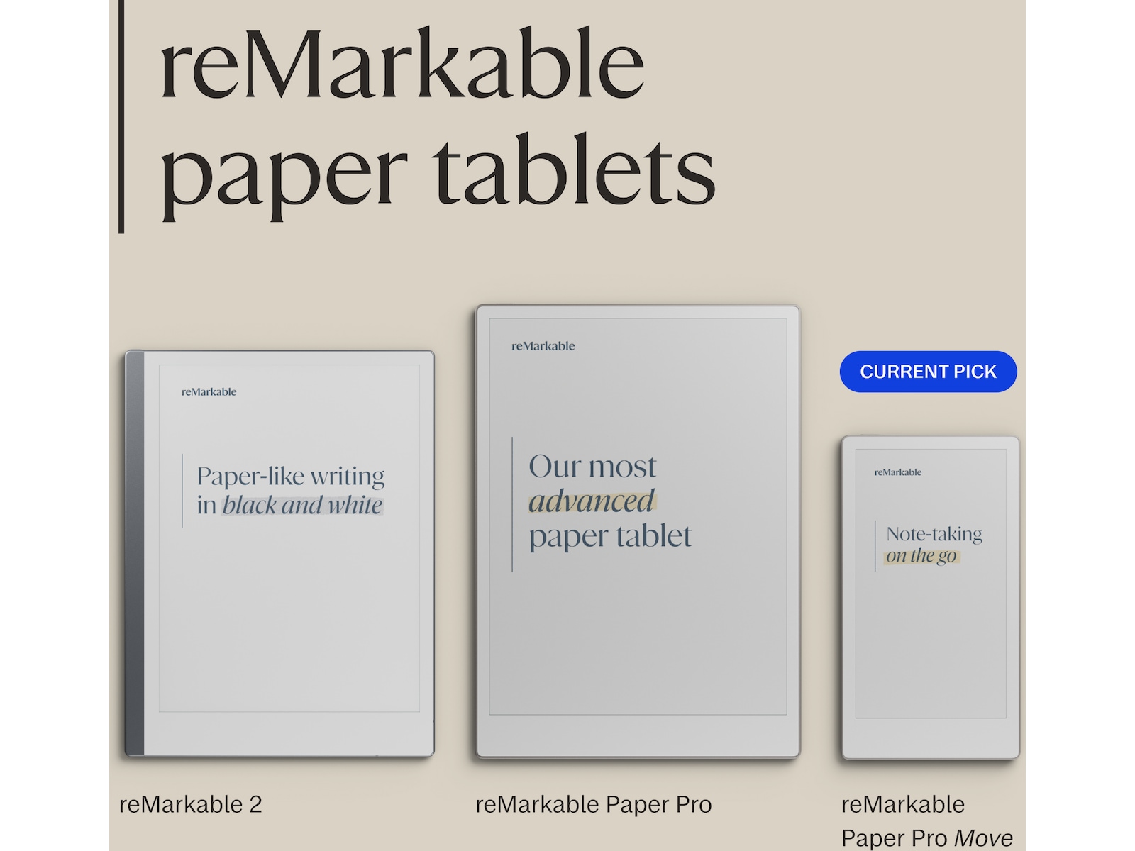 reMarkable Paper Pro Move 7.3" inkl. Marker Plus Digitala anteckningsblock