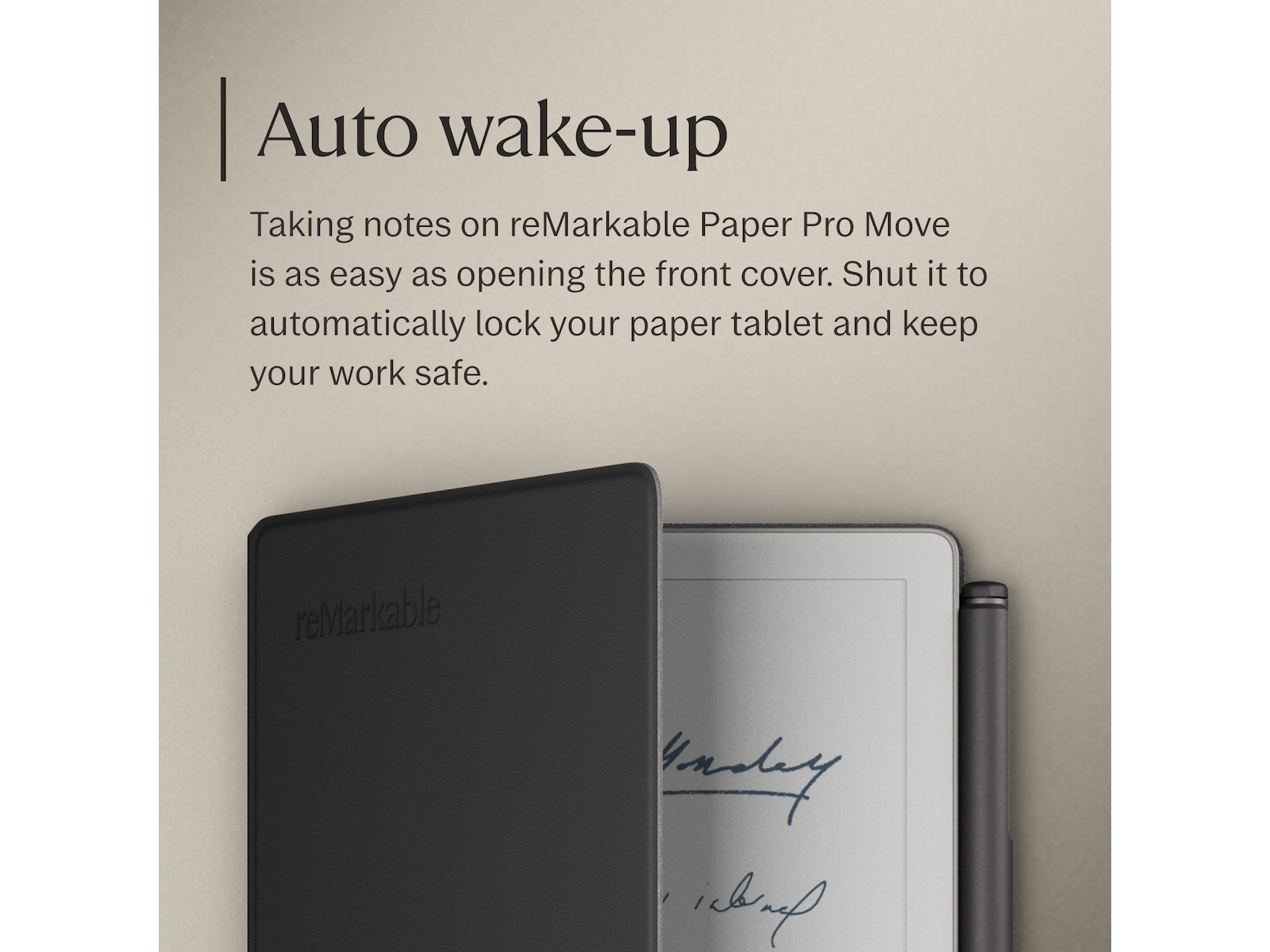 reMarkable Paper Pro Move Book Folio (svart) Tillbehör till digitala anteckningsblock