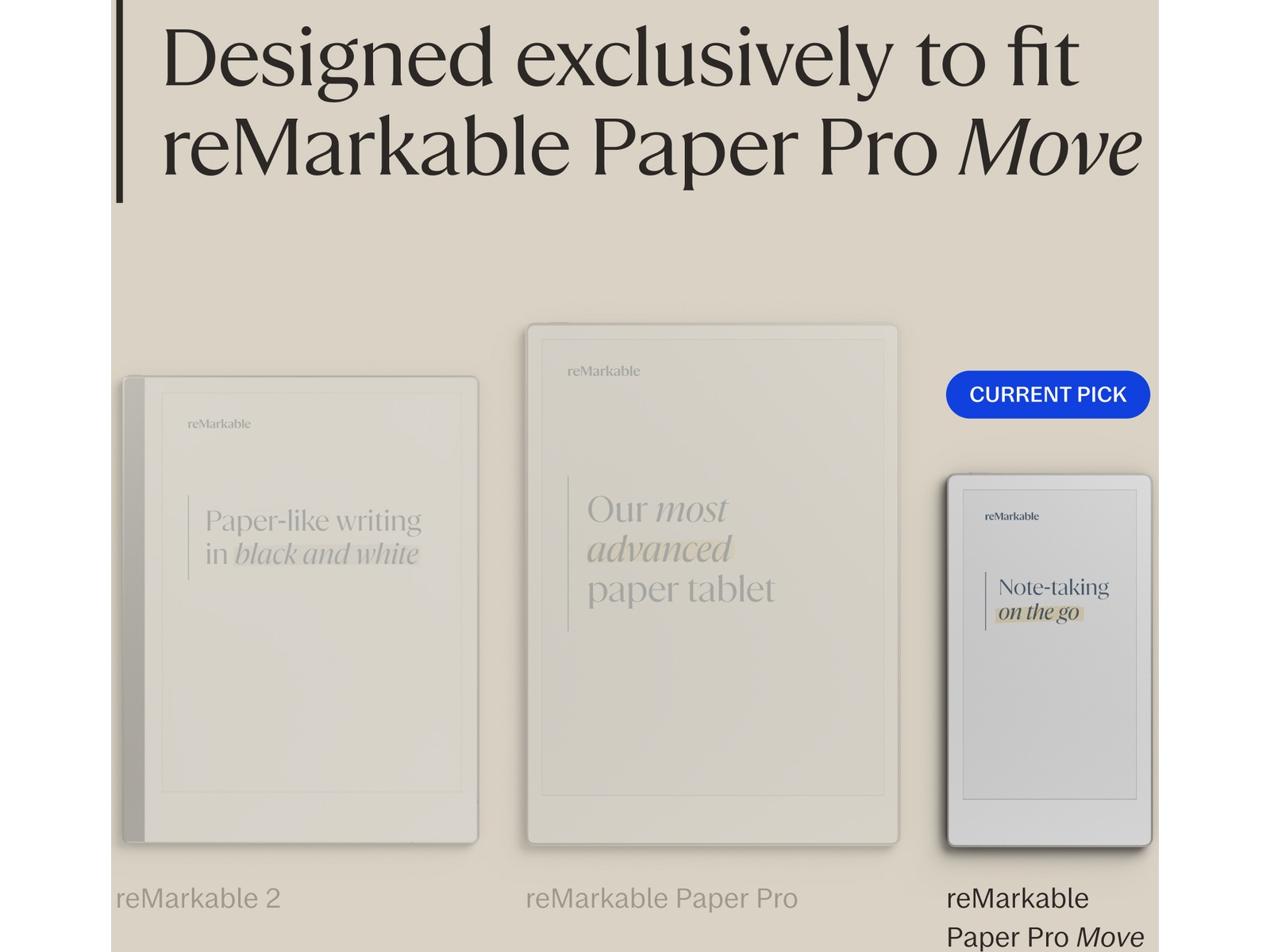 reMarkable Paper Pro Move Book Folio (basalt) Tillbehör till digitala anteckningsblock