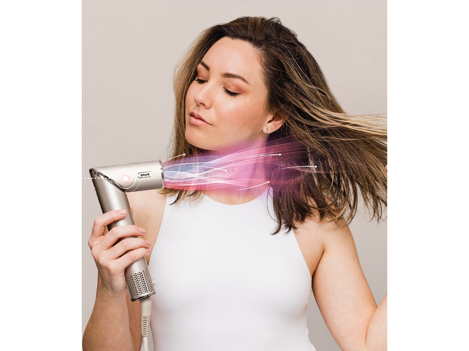 Shark HD446SLEU FlexStyle 5-in-1 hårstylingtång (stone) Hårvård & styling