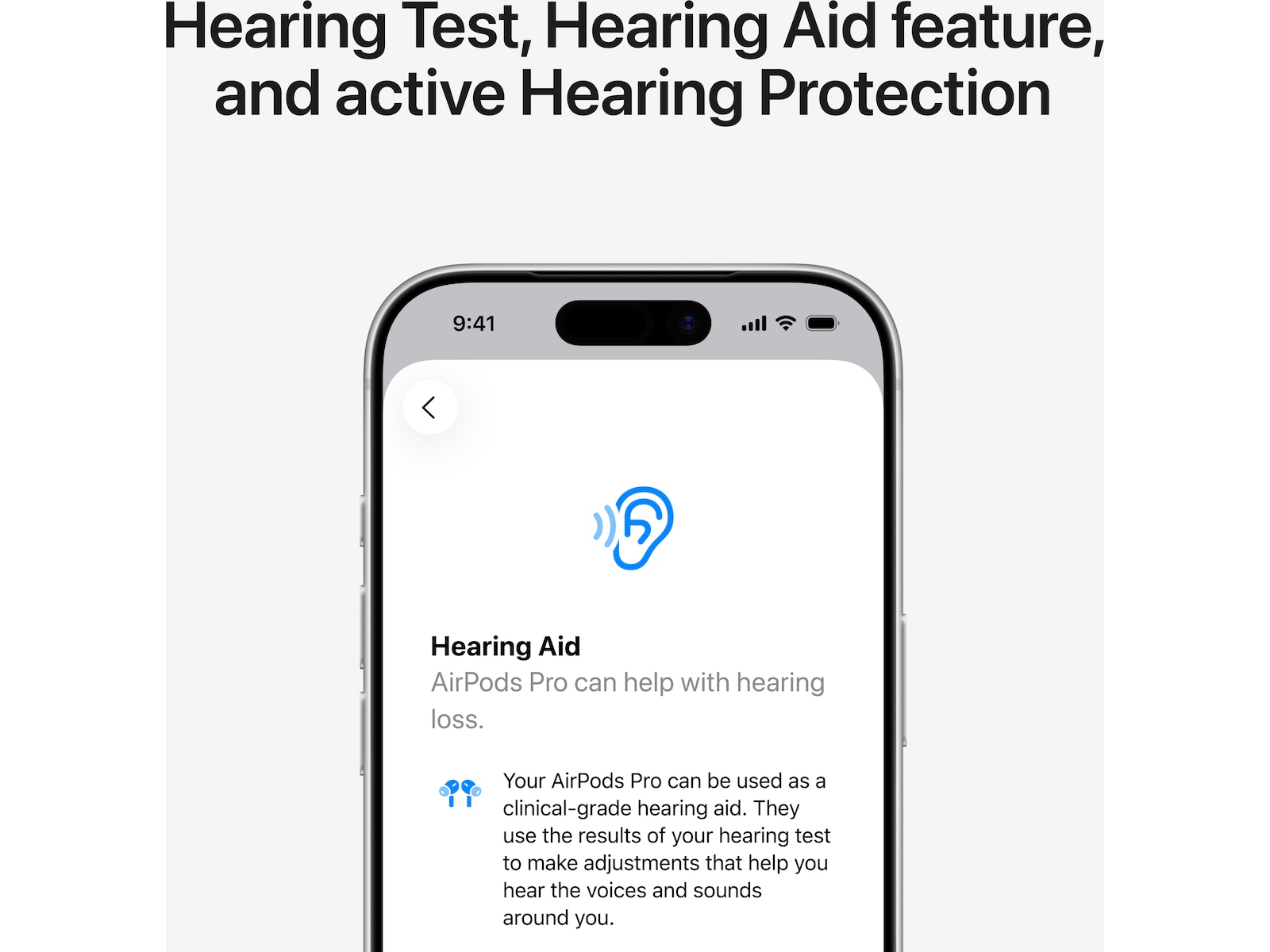 Apple AirPods Pro 3 trådlösa hörlurar, in-ear (vit) In-ear hörlurar