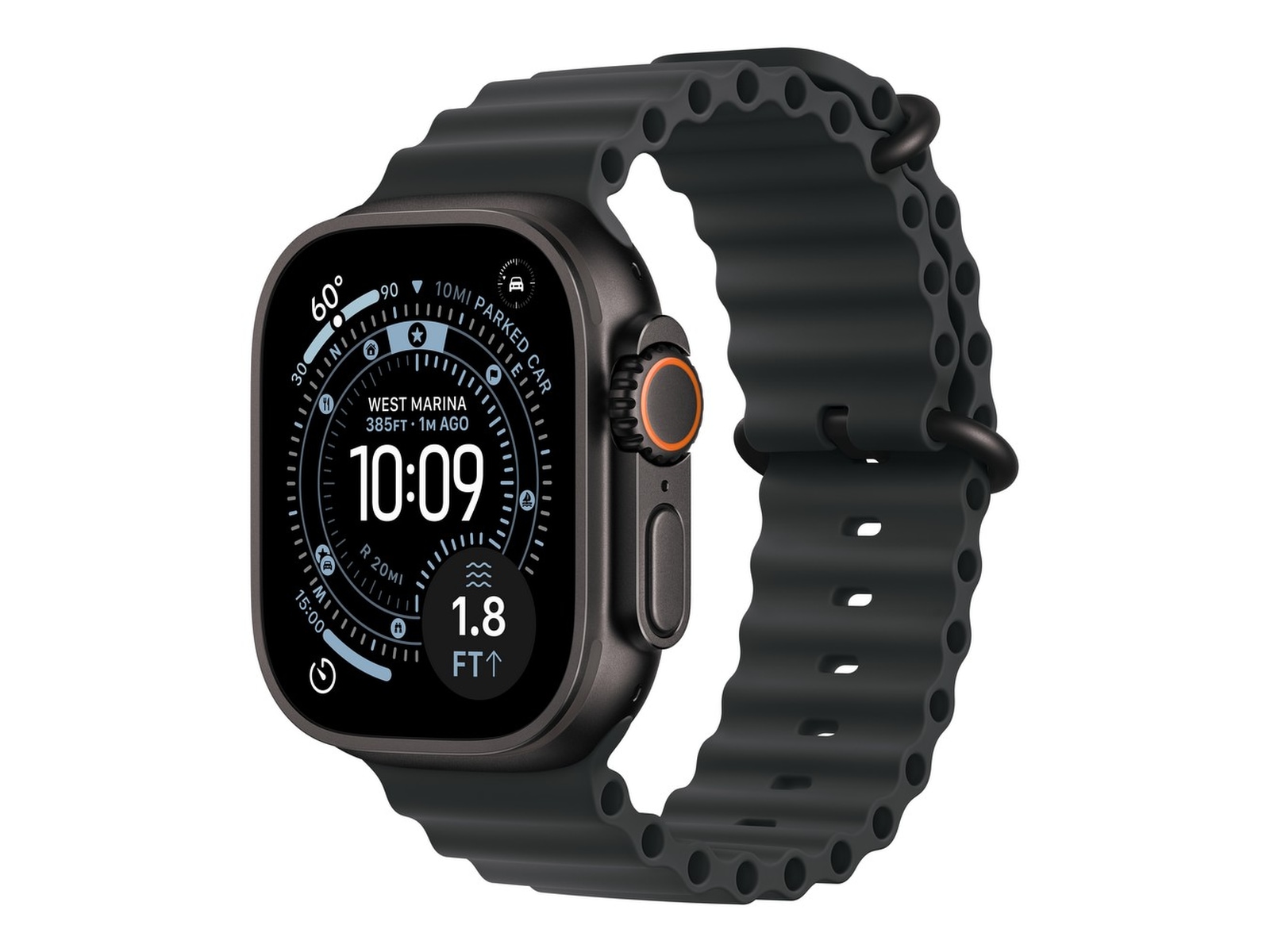 Apple Watch Ultra 3 49mm GPS + LTE Titan (svart) Smartwatches