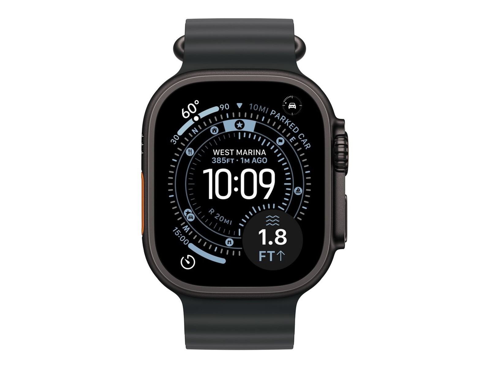 Apple Watch Ultra 3 49mm GPS + LTE Titan (svart) Smartwatches