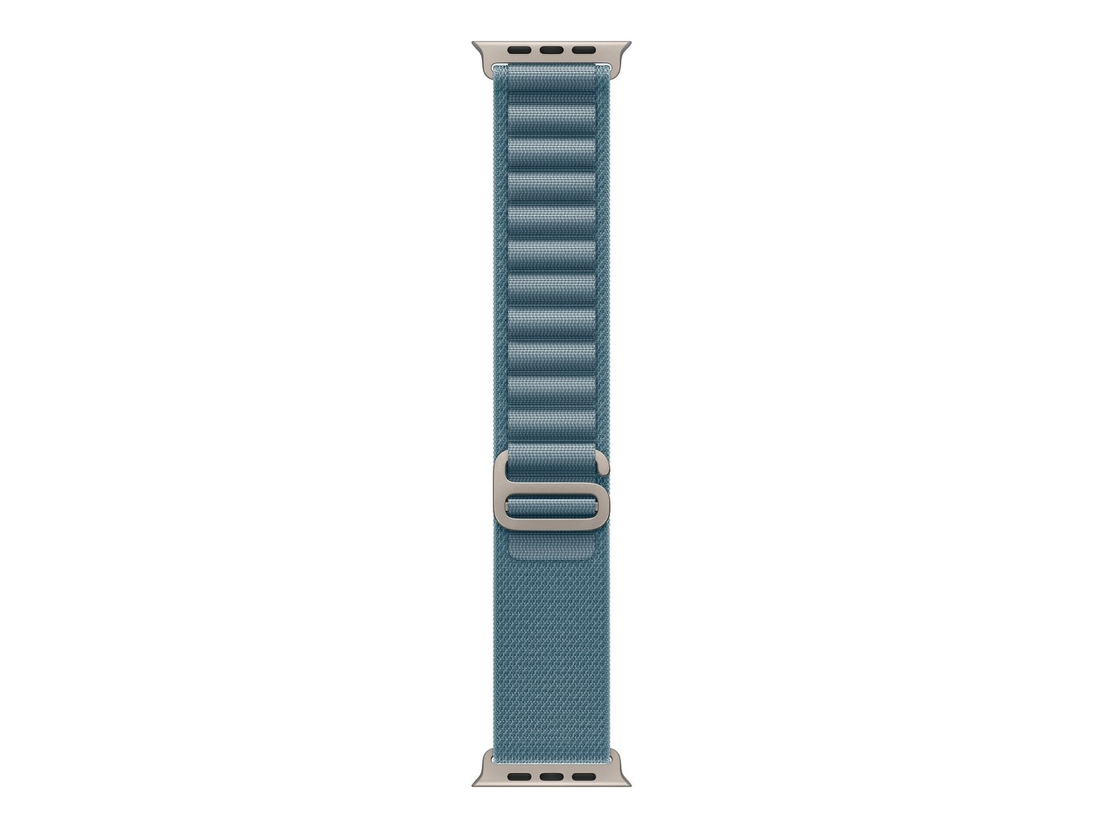 Apple Watch 49mm Natural Titanium Alpine Loop (light blue) Armband