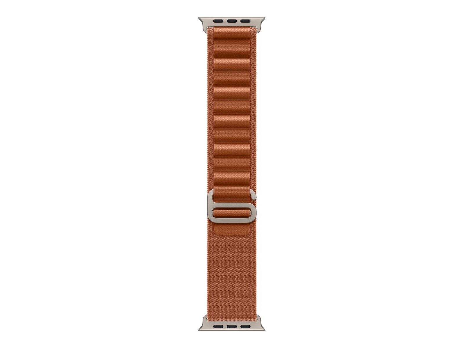 Apple Watch 49mm Natural Titanium Alpine Loop (terra cotta) Armband