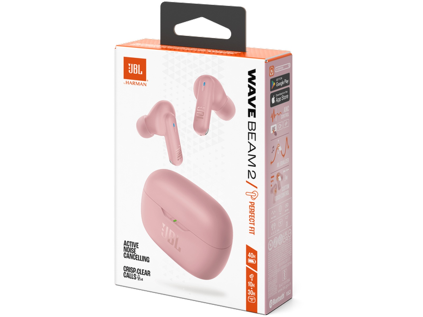 JBL Wave Beam 2 trådlösa hörlurar (rosa) In-ear hörlurar