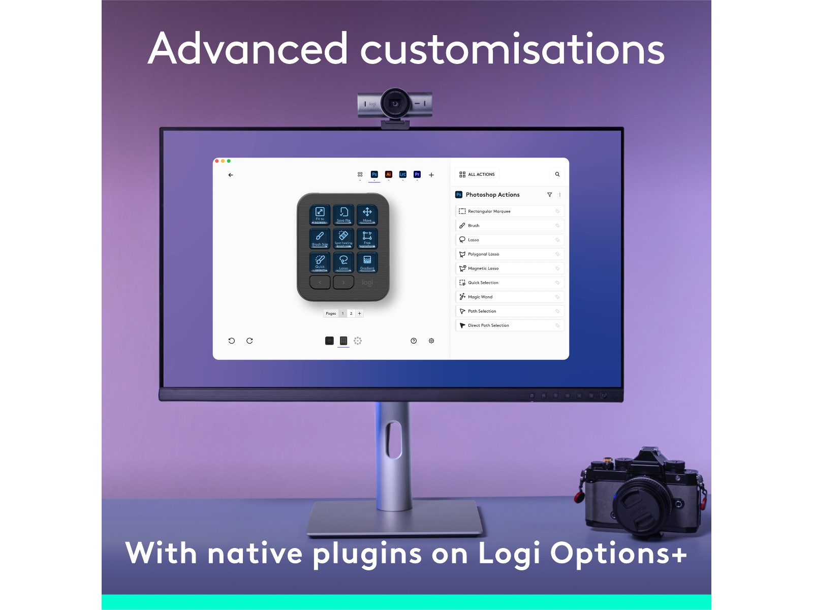 Logitech MX Creative Console (svart) Tangentbord