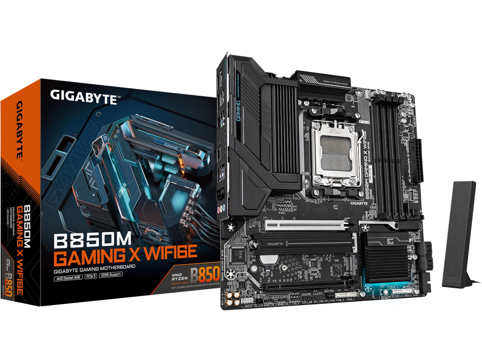 Gigabyte B850M GAMING X WF6E Moderkort AMD Socket