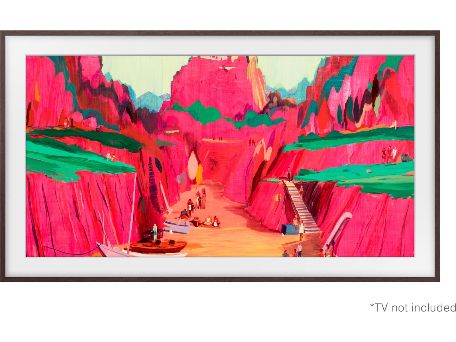 Samsung 75" ram till The Frame och The Frame Pro (2021-2025, Phantom Brown) TV-ram & tillbehör