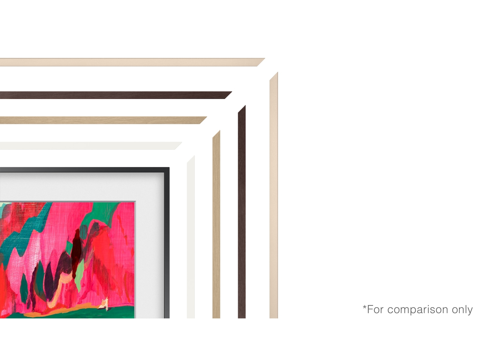 Samsung 65" ram till The Frame och The Frame Pro (2021-2025, Vit) TV-ram & tillbehör