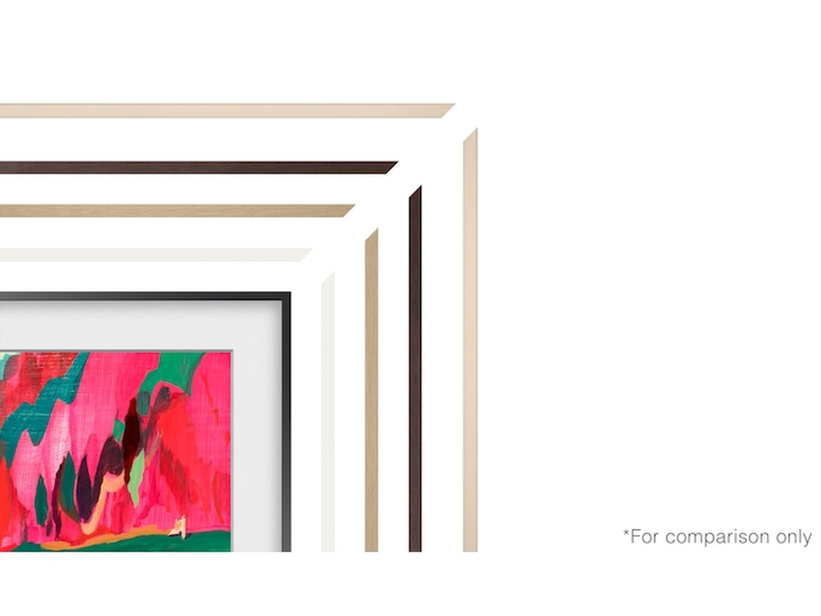 Samsung 75" ram till The Frame och The Frame Pro (2021-2025, Beige Wood) TV-ram & tillbehör