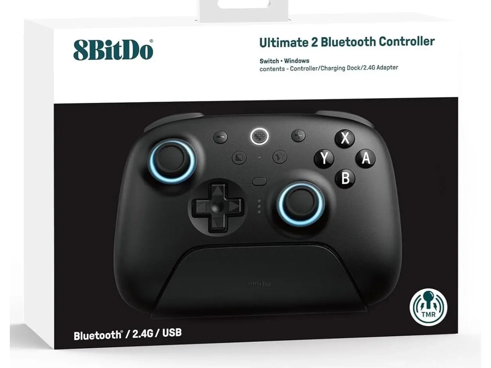 8BitDo Ultimate 2 Trådlös Bluetooth Kontroller (svart) Gamepad