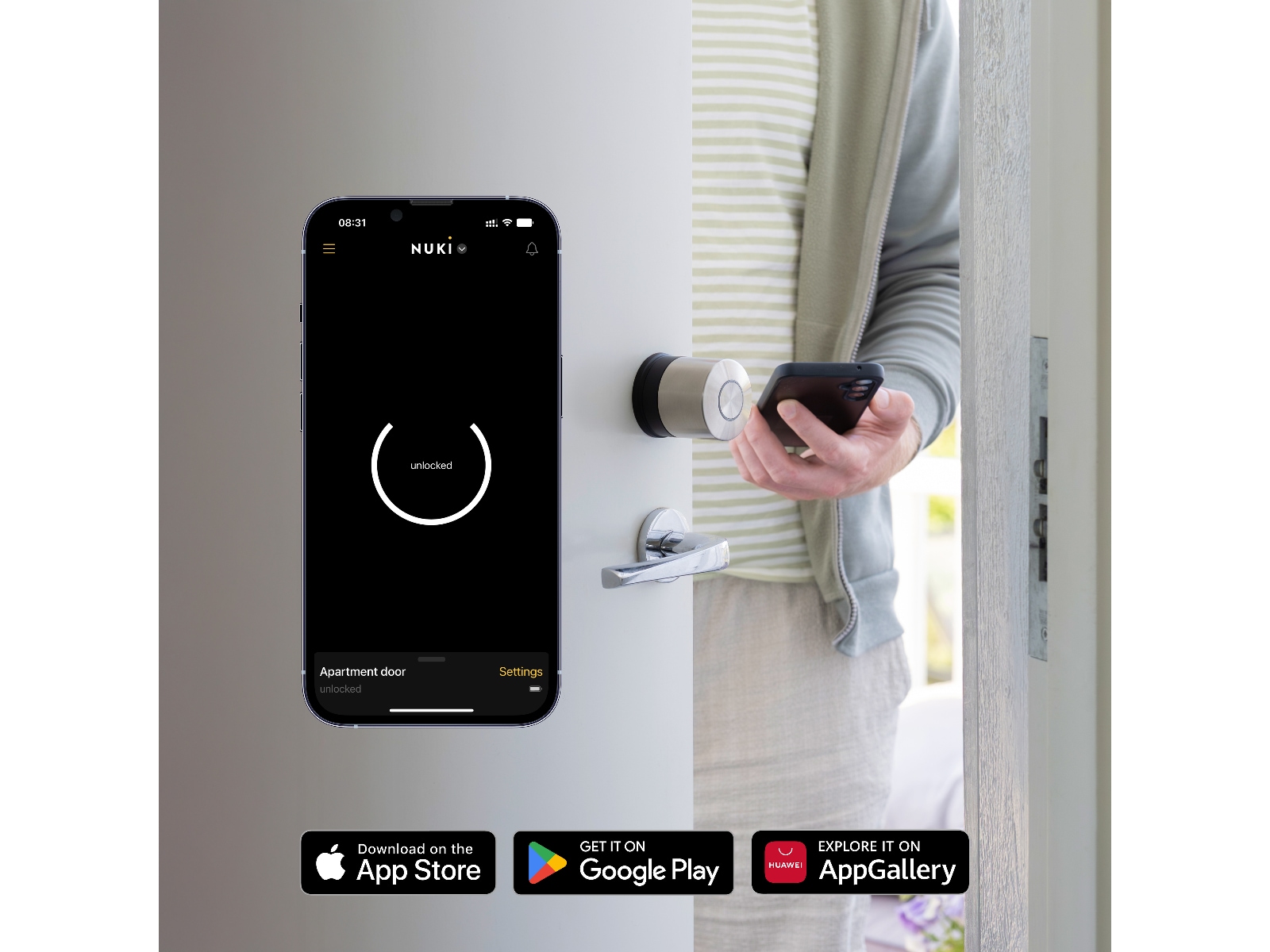 Nuki Smart Lock Ultra Smart dörrlås Elektroniskt dörrlås