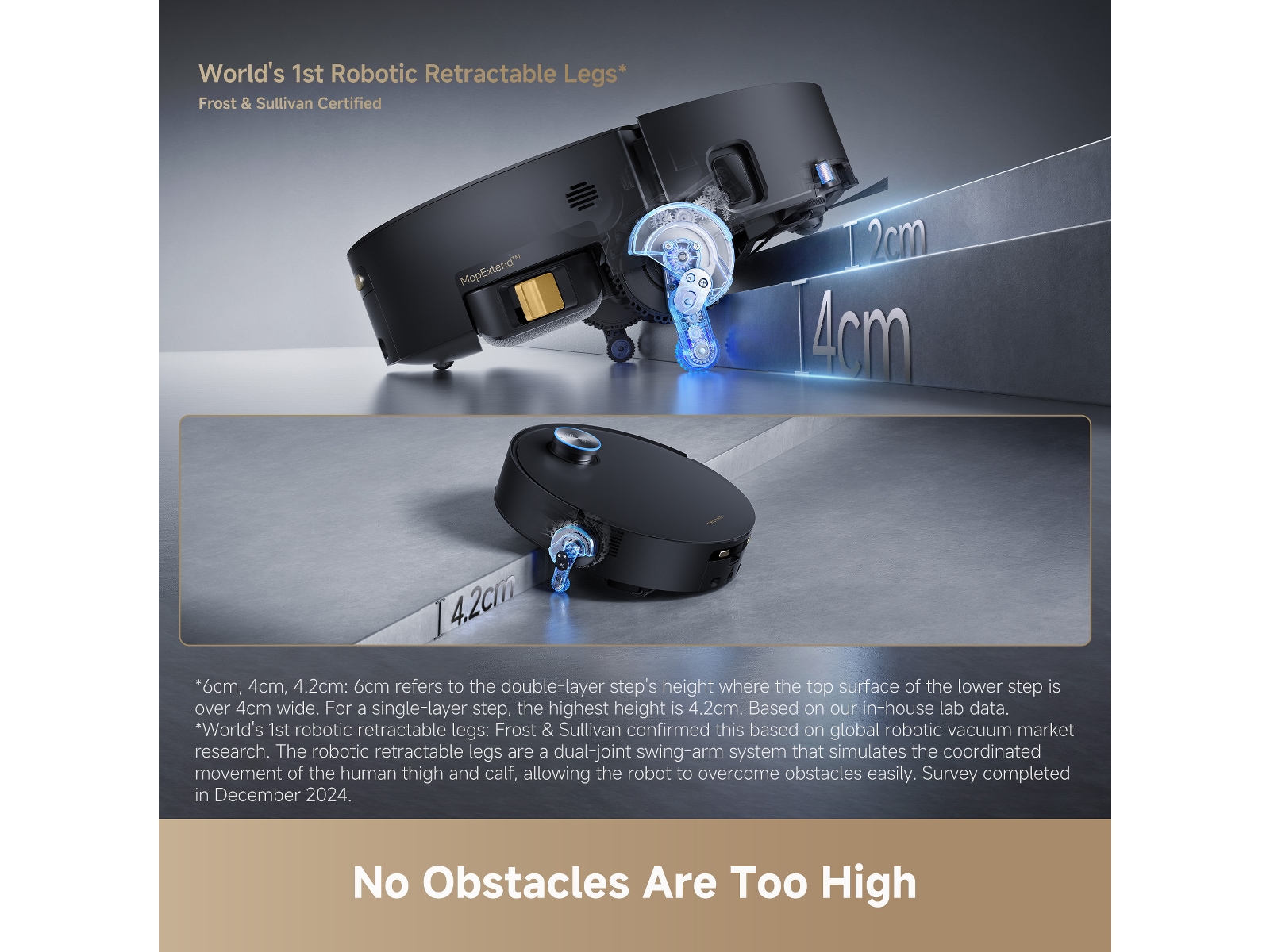 Dreame Aqua10 Ultra Track Complete Robotdammsugare (svart) Robotdammsugare