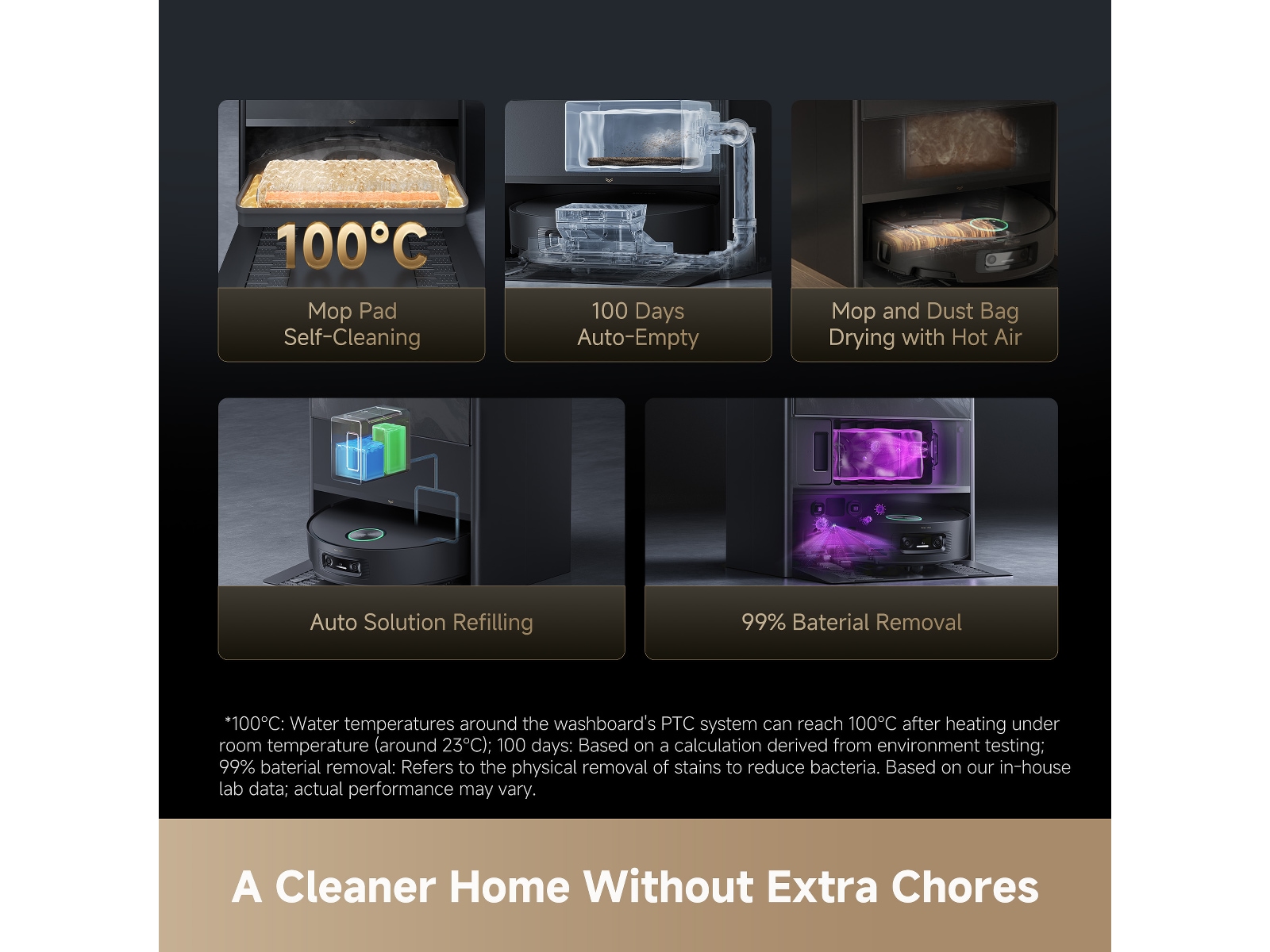 Dreame Aqua10 Ultra Track Complete Robotdammsugare (svart) Robotdammsugare