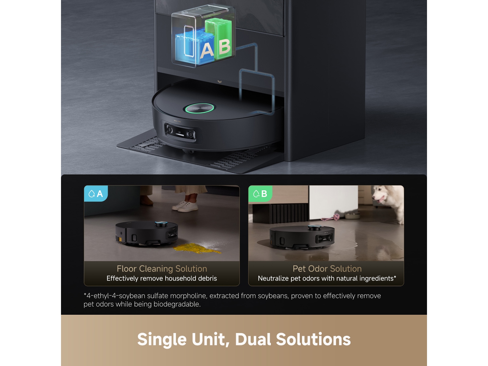 Dreame Aqua10 Ultra Track Complete Robotdammsugare (svart) Robotdammsugare