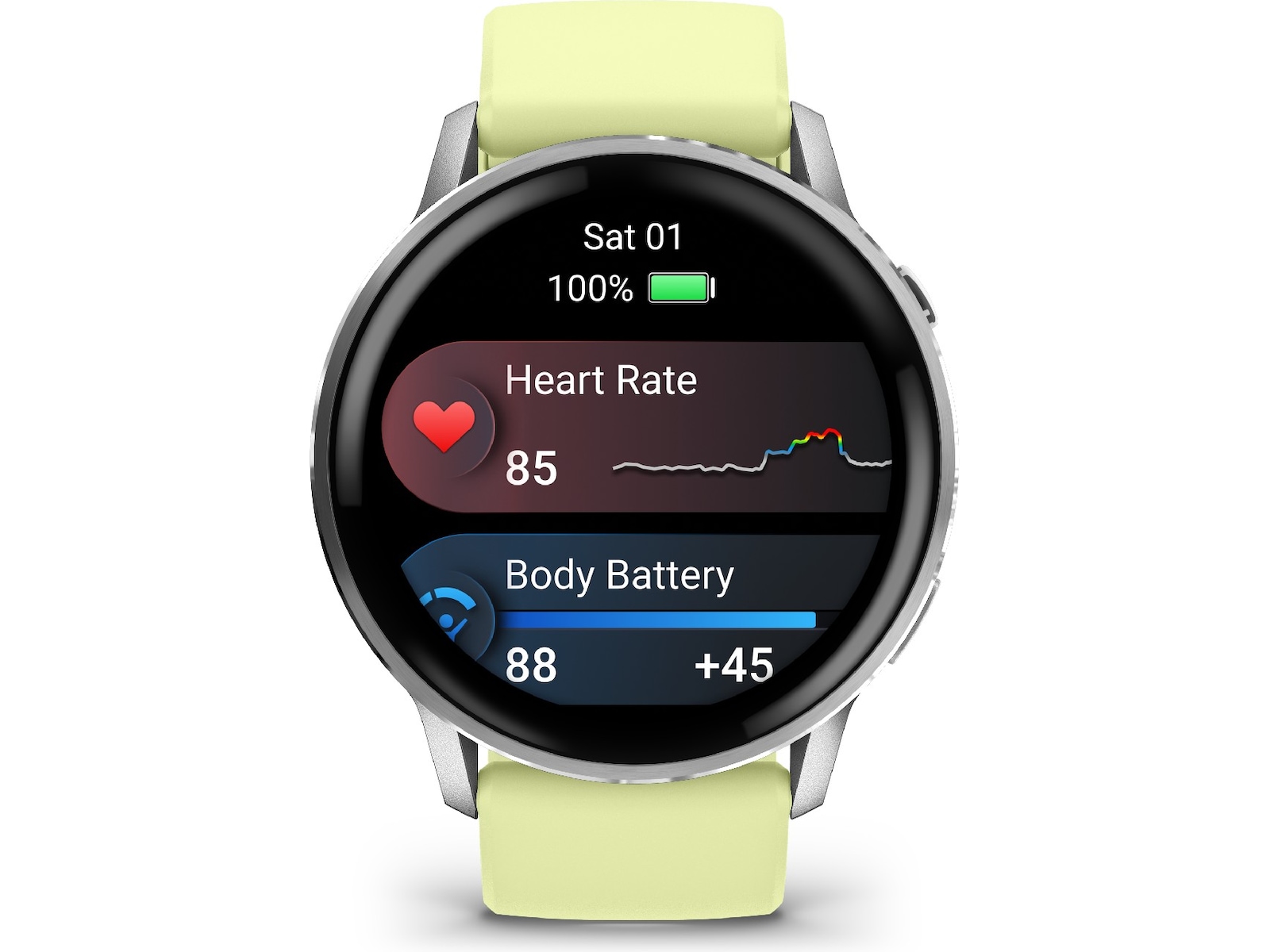 Garmin Venu 4 45mm GPS (silver/citron) Smartwatches