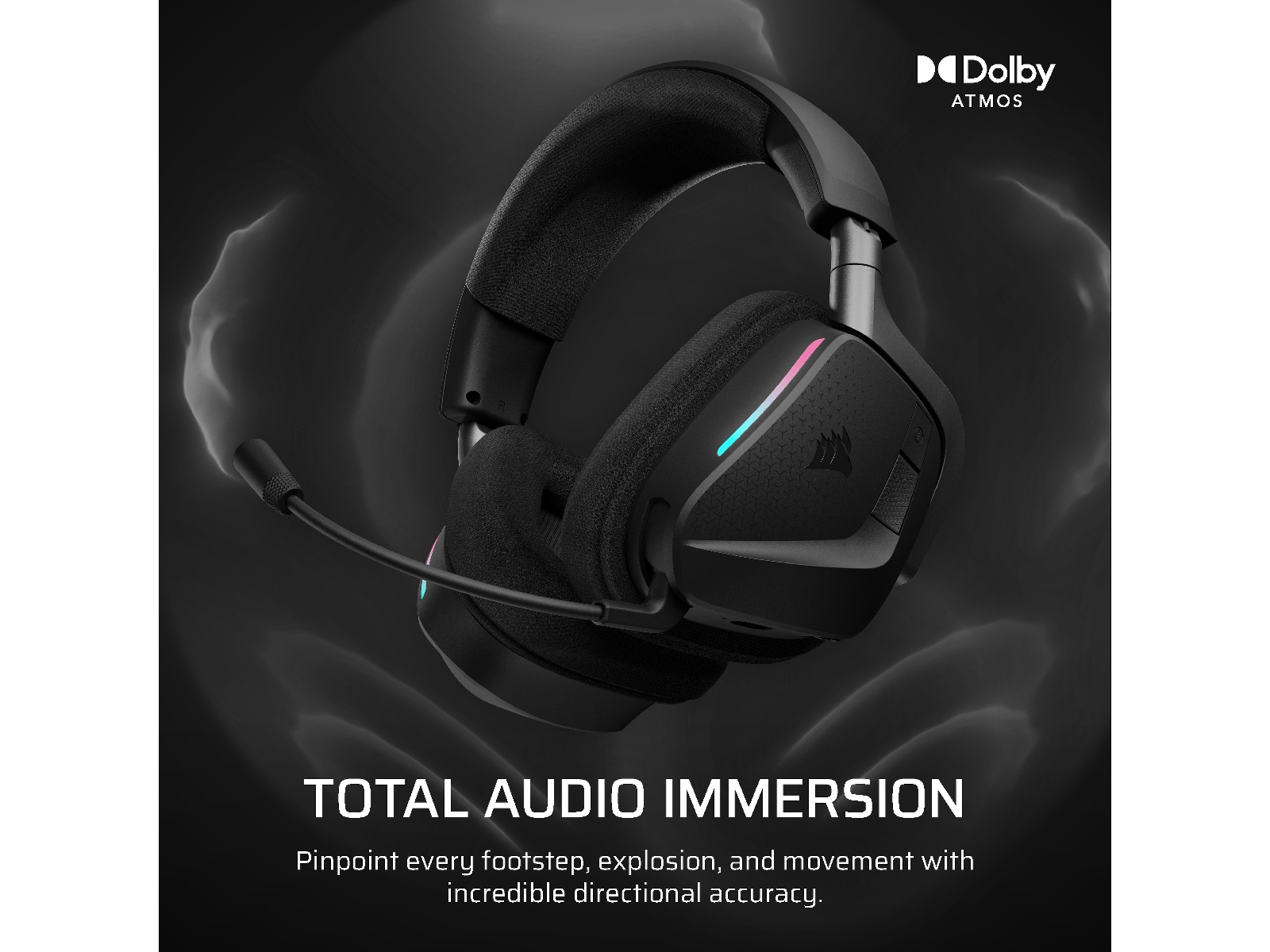 Corsair VOID MAX v2 Trådlös Gamingheadset (svart) Gamingheadset