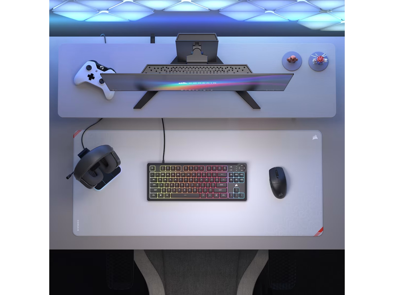 Corsair K55 CORE TKL RGB Gamingtangentbord (svart) Gamingtangentbord