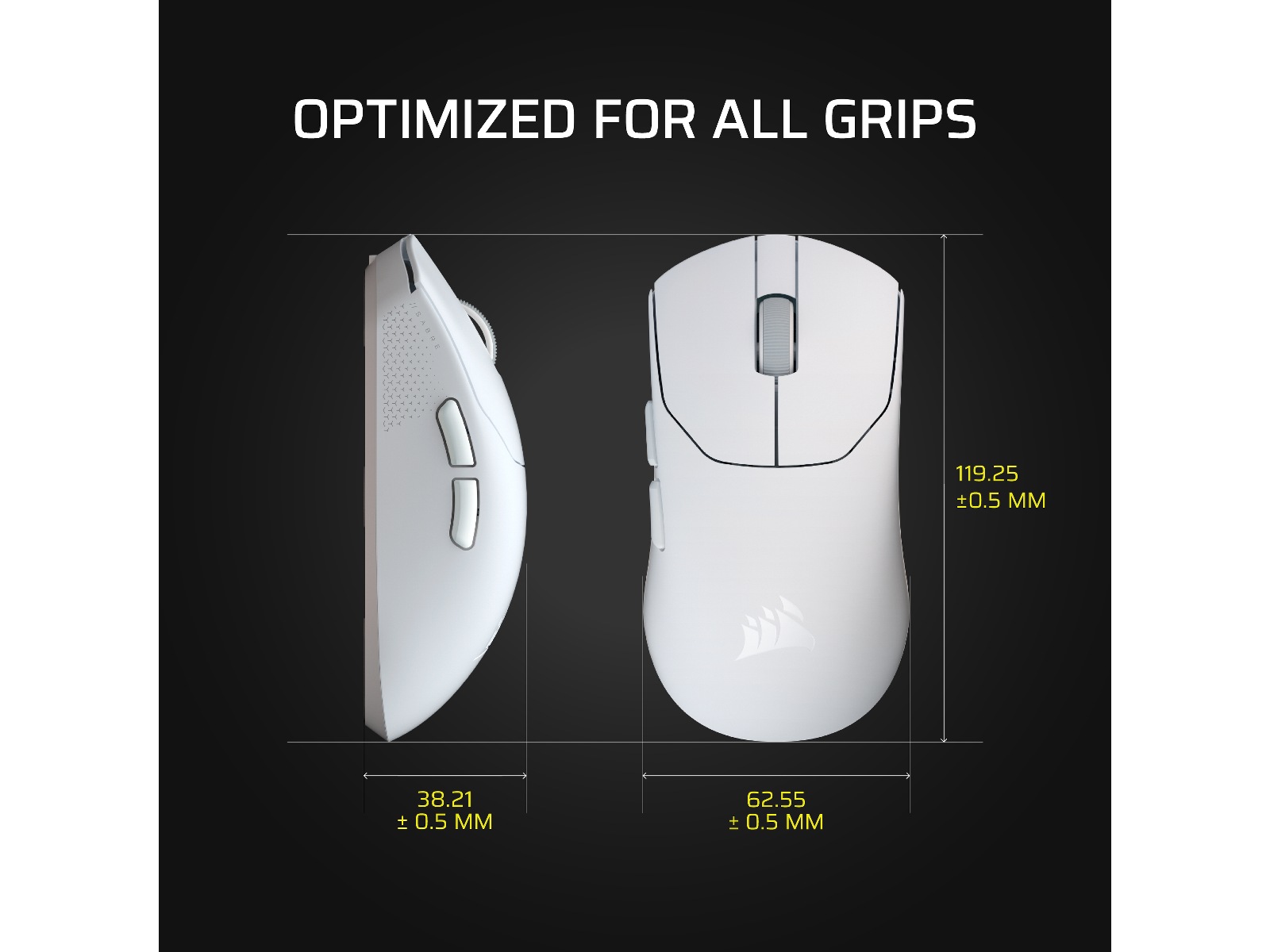 Corsair Sabre v2 Pro Ultralight Trådlös Gaming Mus (svart) Gamingmus