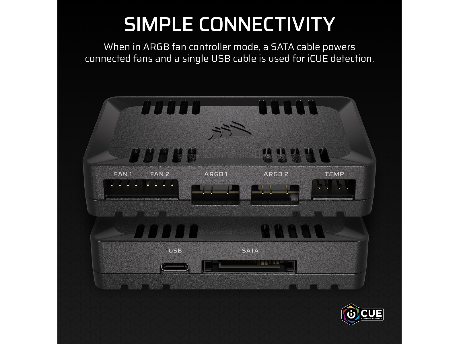 Corsair Commander Duo ljus- och fläktkontroller Fläktstyrning