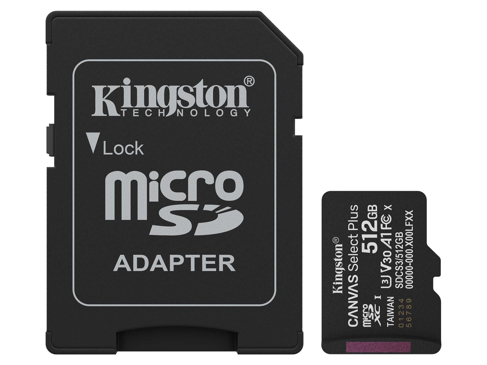 Kingston microSDXC Canvas Select Plus 512GB Minneskort