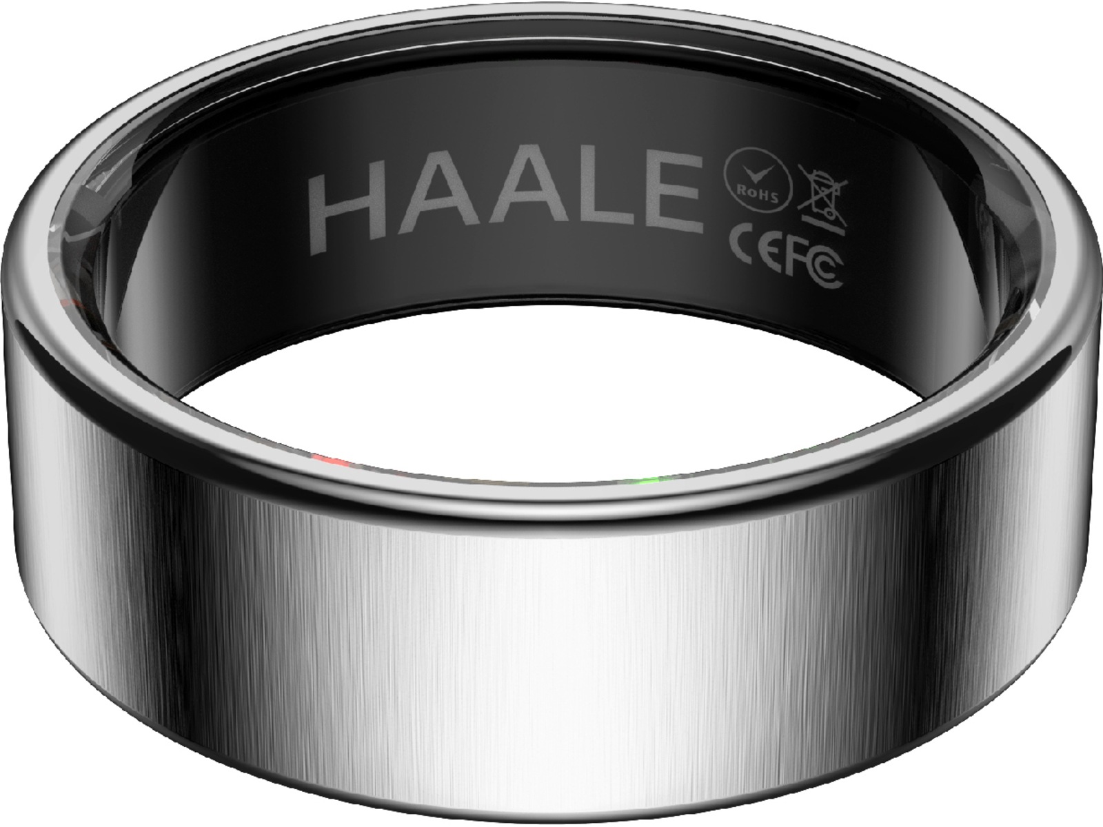 Haale II Smart Ring str. 10 (borstad silver) -B-Grade Demo tillbehör till mobiler & smartwatches