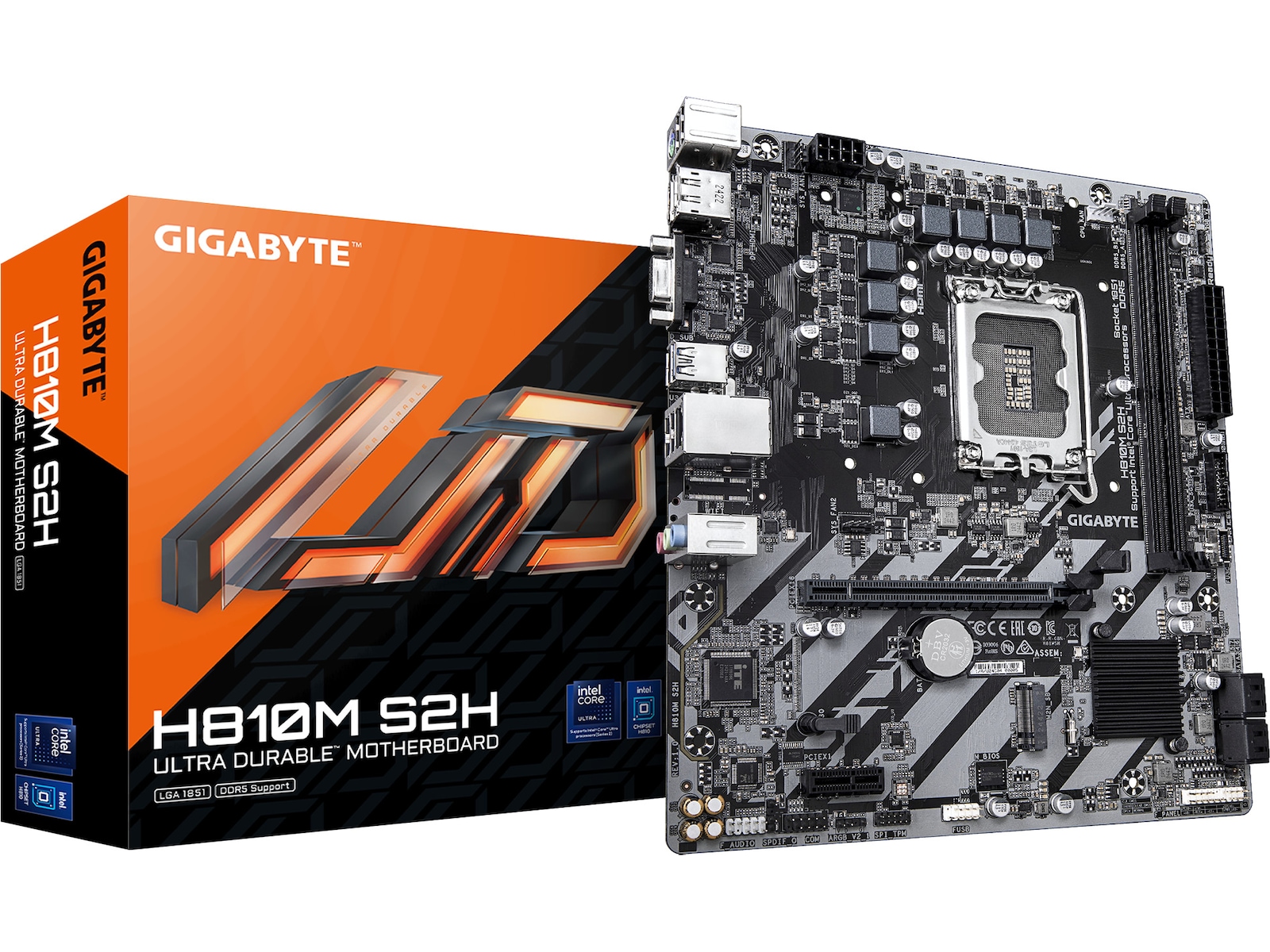 Gigabyte H810M S2H Moderkort Intel Socket
