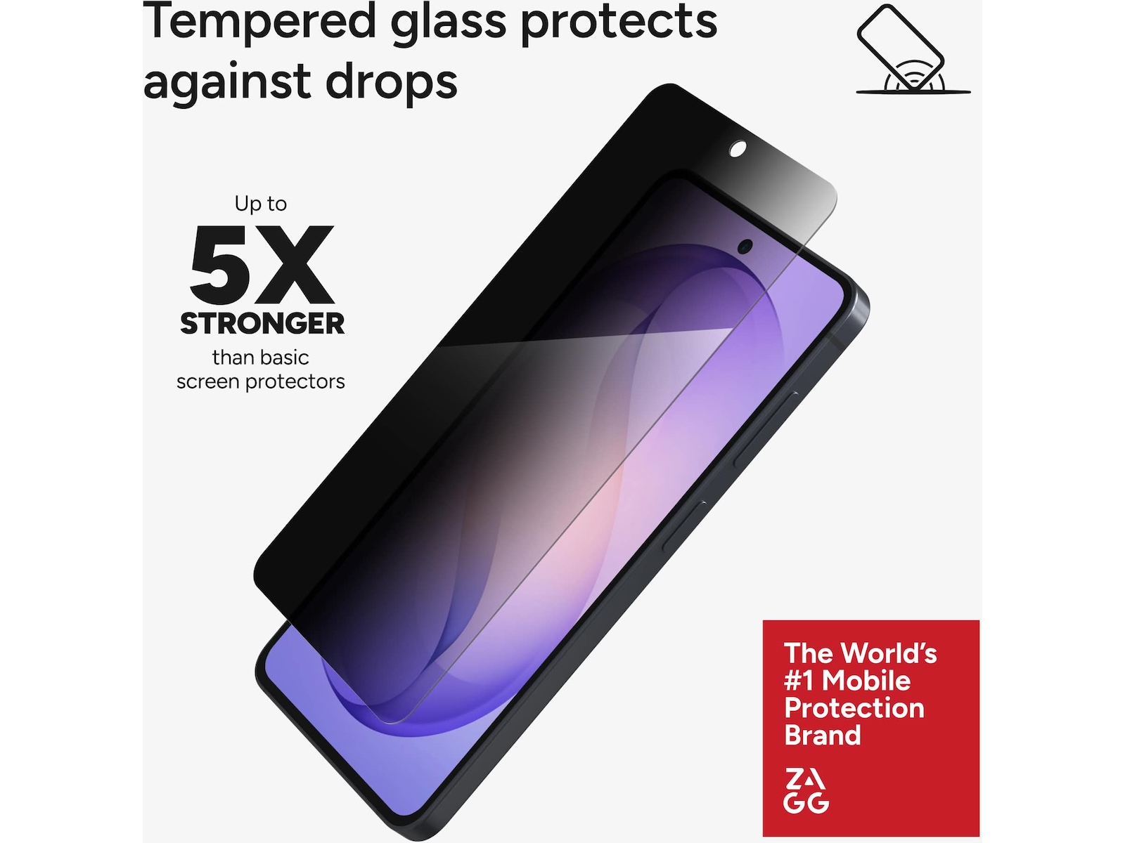 Zagg InvisibleShield Glass Elite Privacy Samsung Galaxy S26 Skärmskydd mobiltelefon