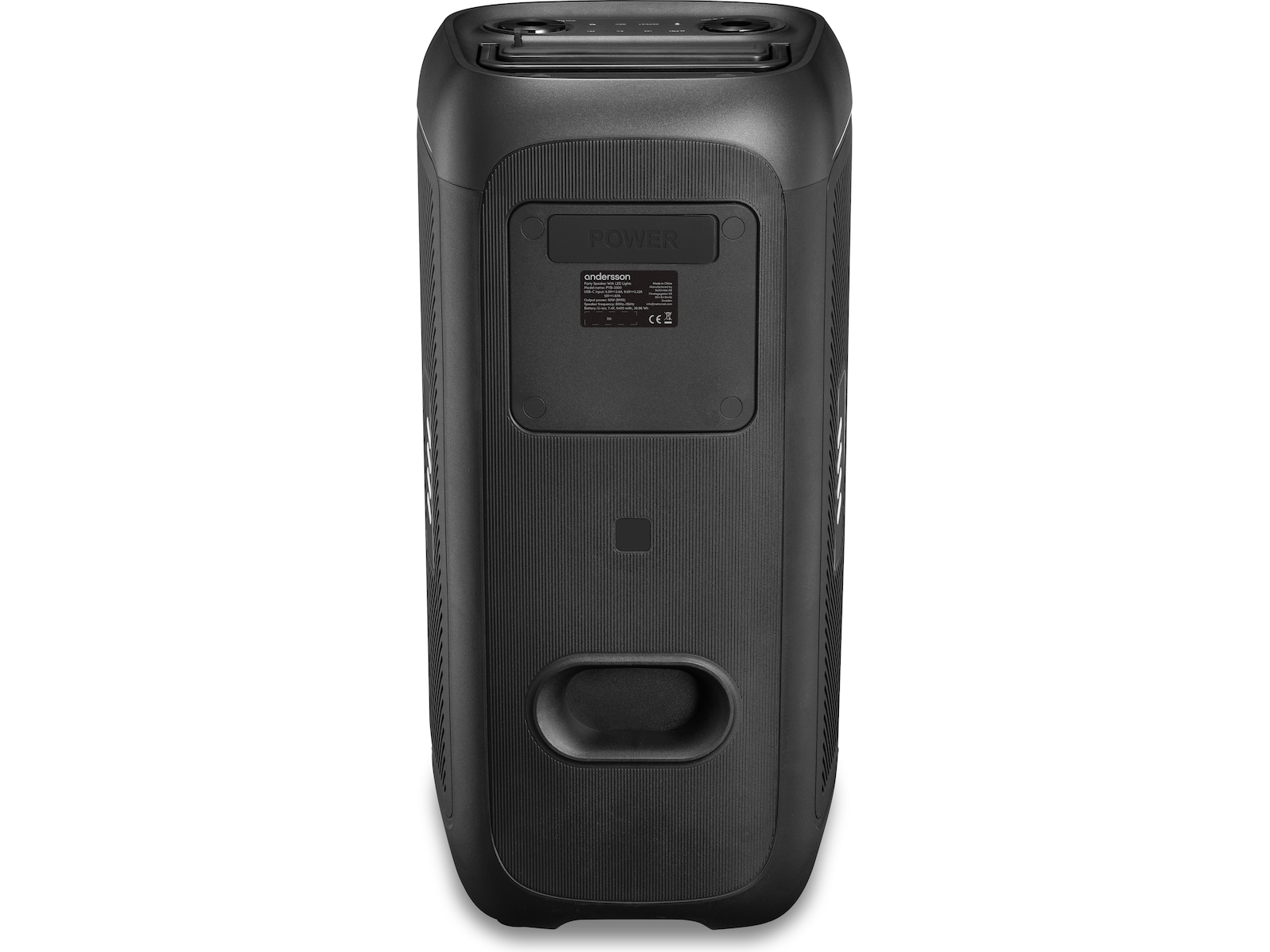 Andersson PYB-3300 Festhögtalare med LED-ljus 100W Trådlös / Bluetooth högtalare