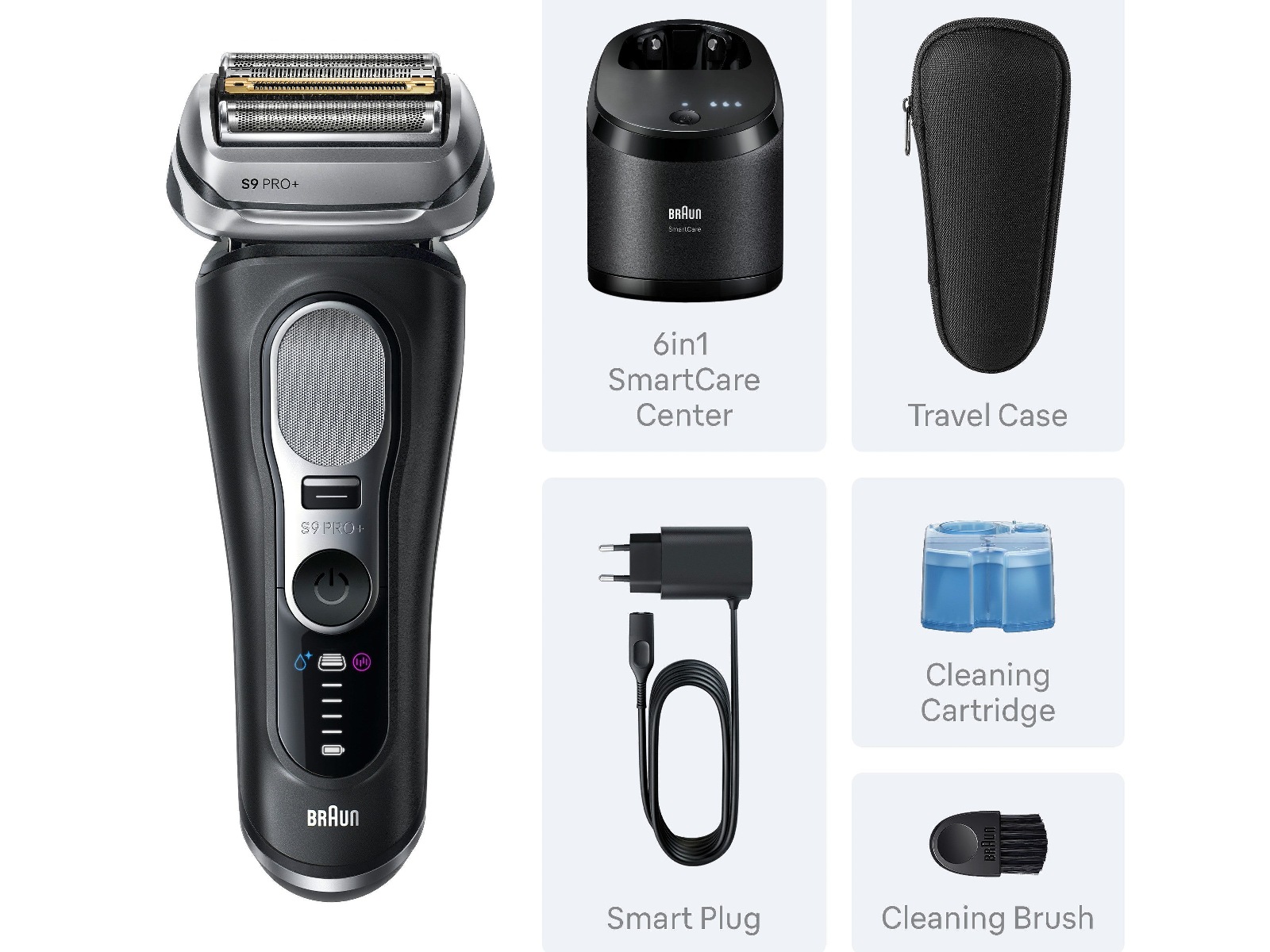 Braun Series 9 PRO+ Elektrisk Rakapparat 9660CC -B-Grade Demo träning & hälsa
