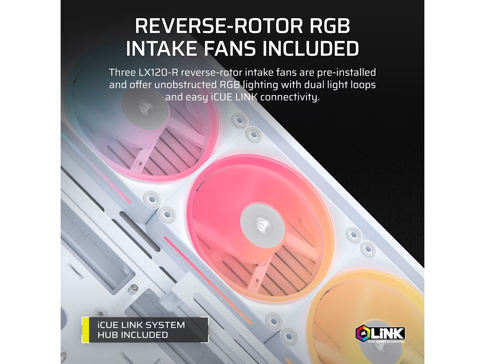 Corsair FRAME 4500X LX-R RGB Mid Tower (vit) -B-Grade Demo övrigt