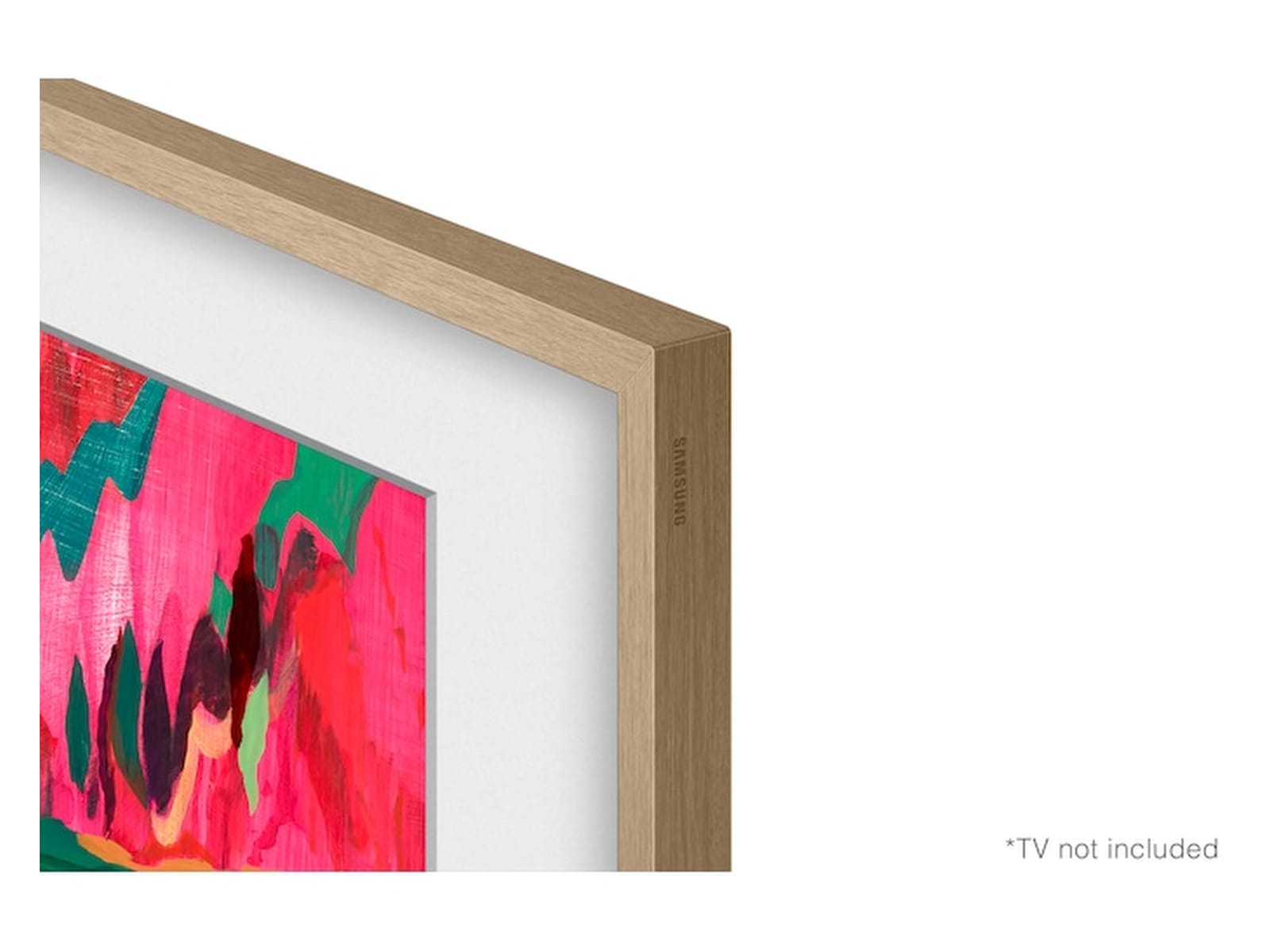 Samsung 85" ram till The Frame och The Frame Pro (2021-2025, Beige Wood/Teak) -B-Grade Demo TV/projektorer